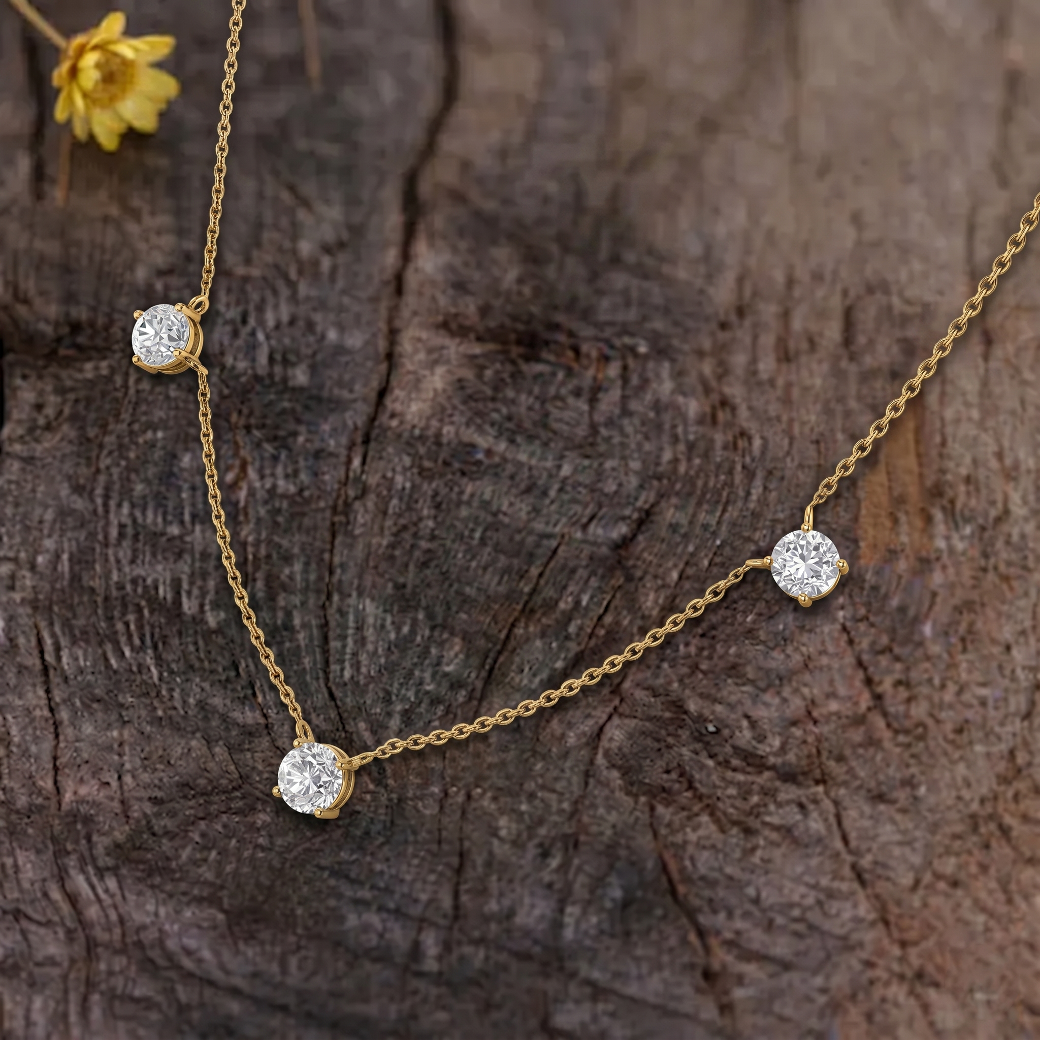 925 Sterling Silver Moissanite necklace with adjustable 16 inch chain and extender.
