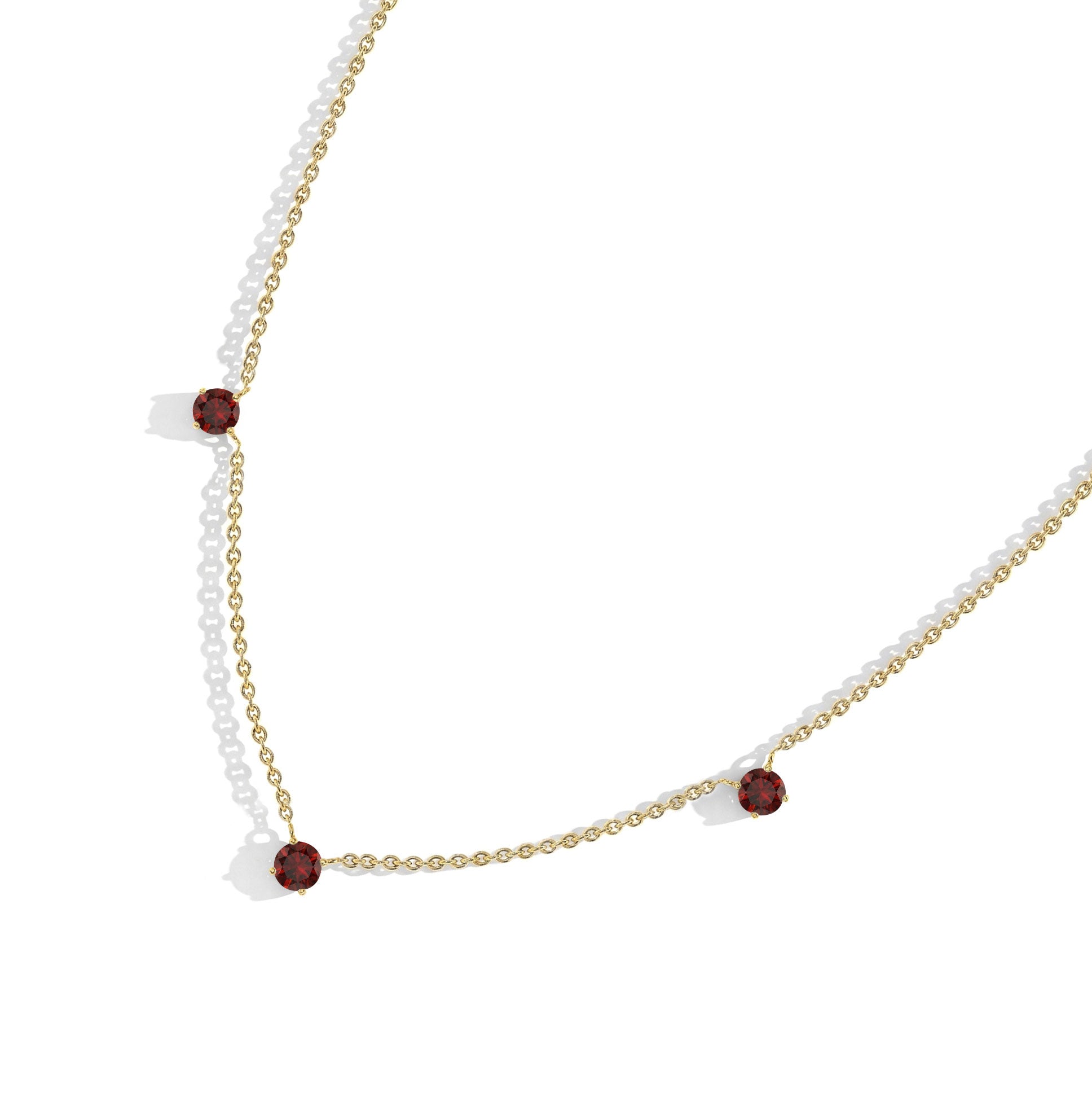 January birthstone jewelry gift featuring a timeless Garnet necklace design.
