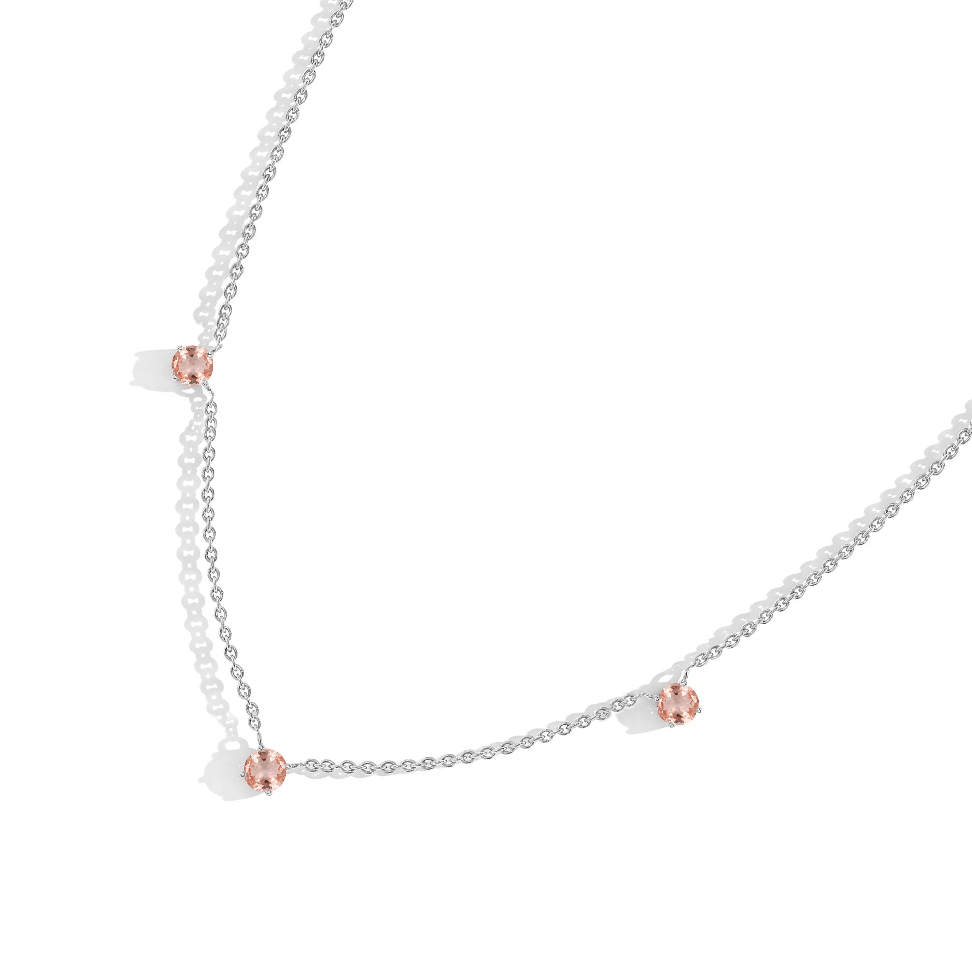 Delicate Morganite Jewelry Necklace Perfect for Gifts and Special Occasions
