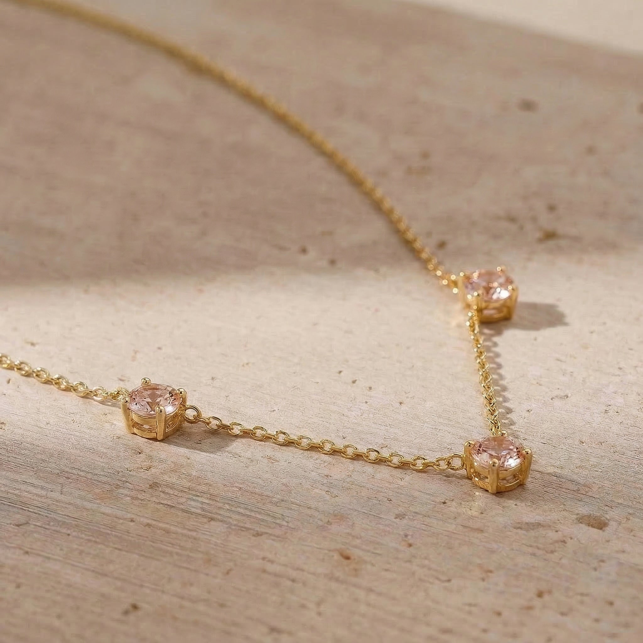 Romantic Morganite jewelry gift featuring a timeless gemstone necklace design.
