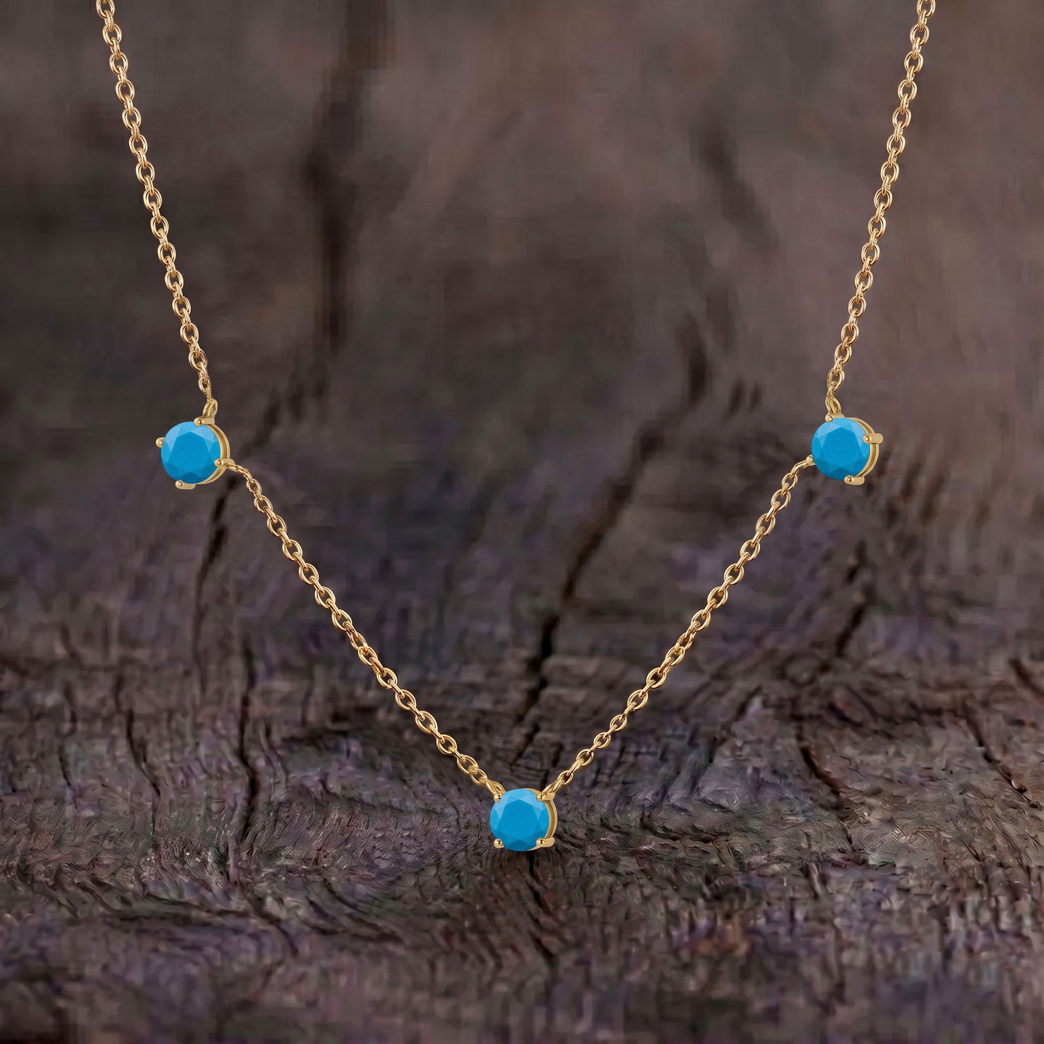 December birthstone Turquoise necklace perfect for birthdays and special occasions.
