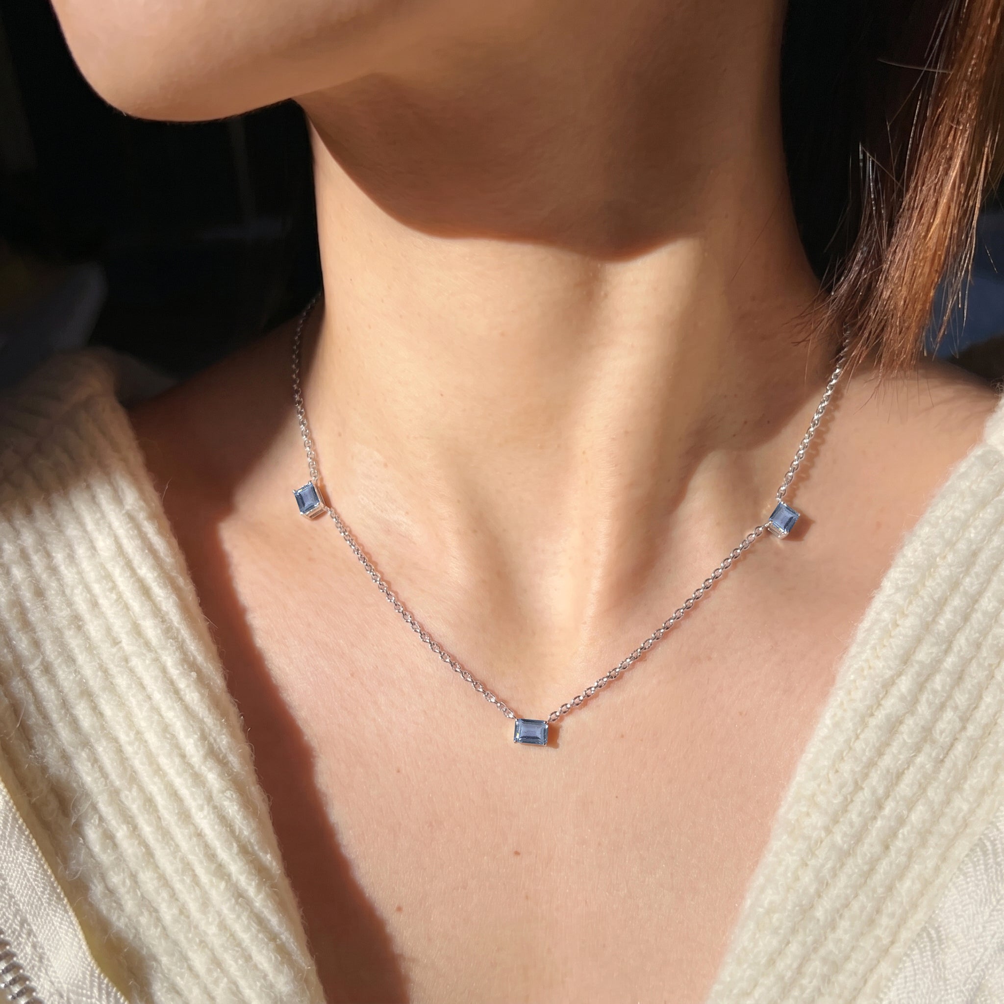AAA Alexandrite necklace available in Yellow Gold Filled.
