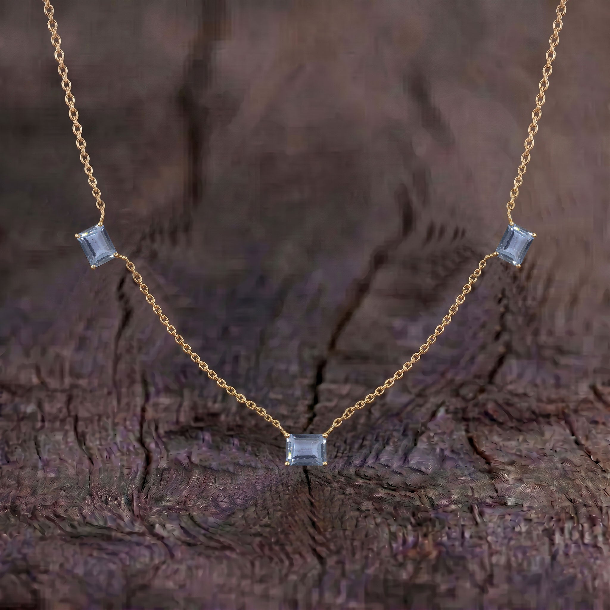 Minimalist AAA Alexandrite gemstone necklace for layering and everyday wear.

