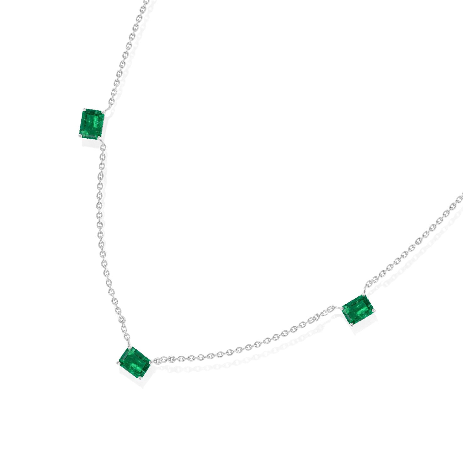 Handmade AAA Emerald necklace gift for women.
