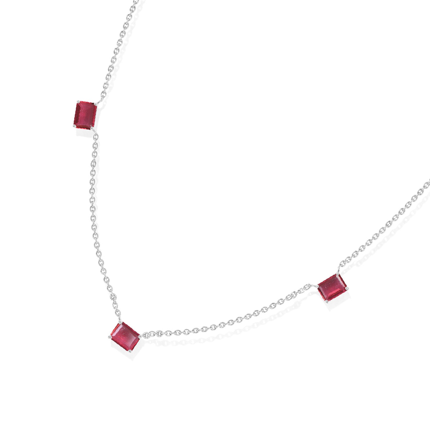 Fine jewelry Pink Tourmaline necklace design
