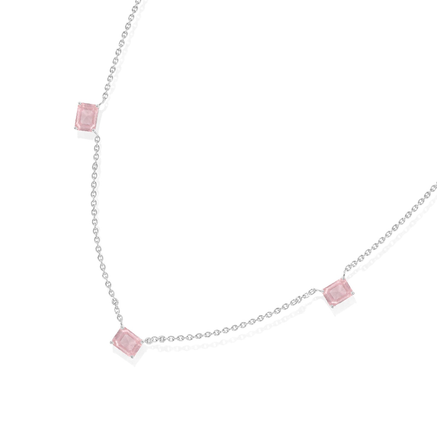 Natural Rose Quartz fine jewelry necklace
