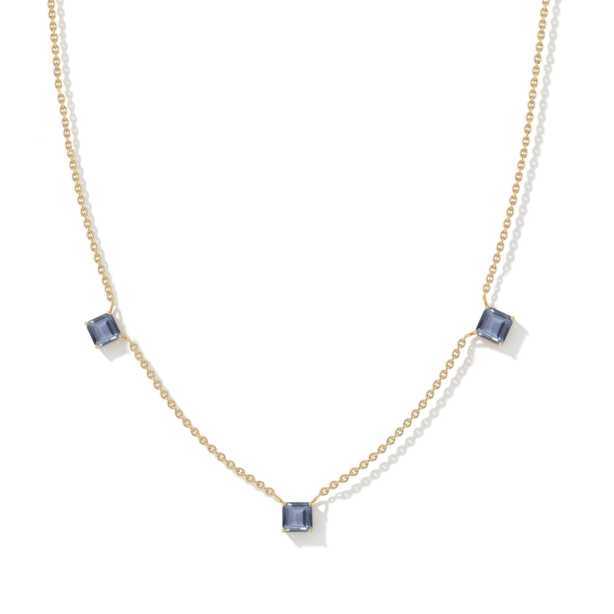 Green purple Alexandrite necklace | Color changing gemstone fine jewelry
