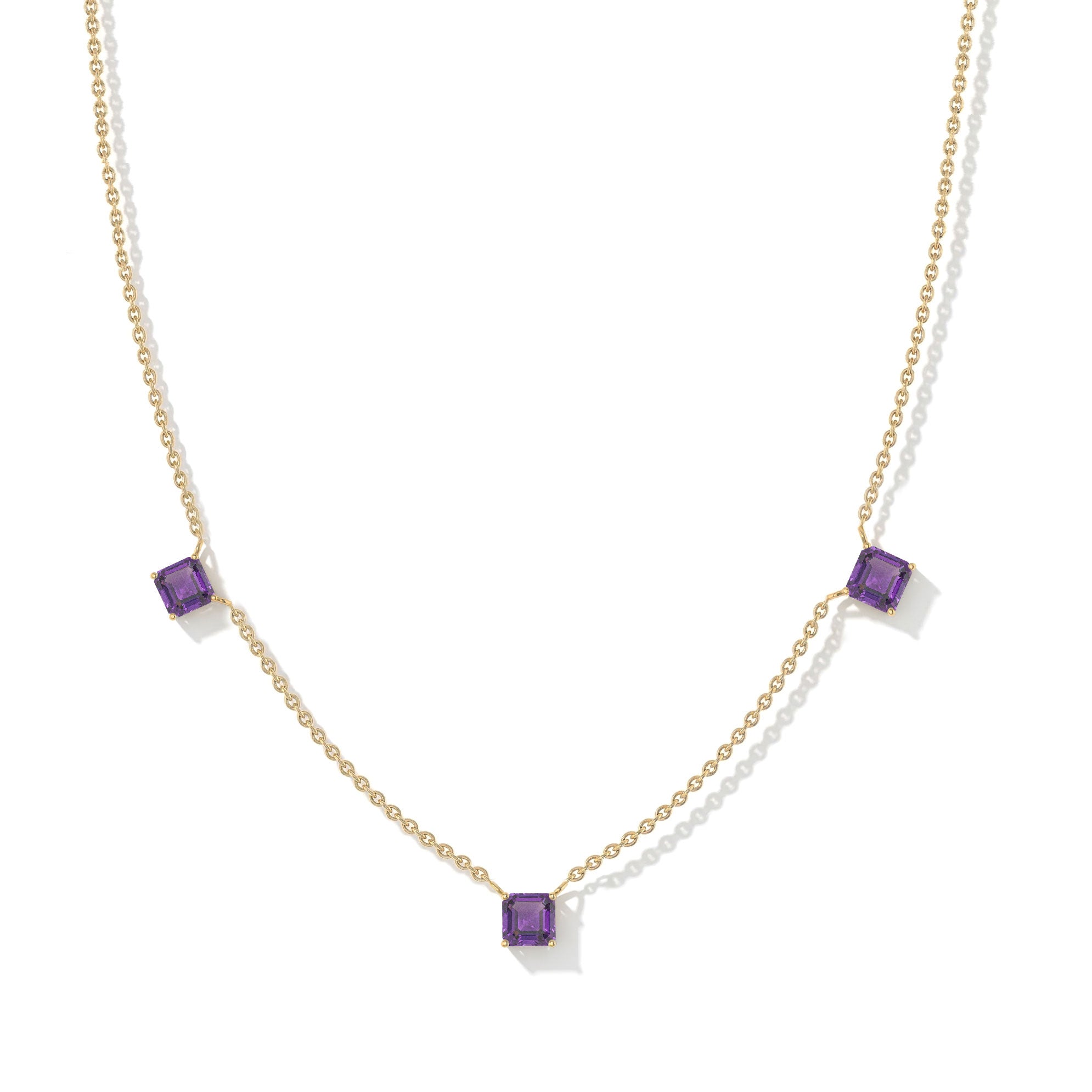 Elegant Amethyst jewelry gift necklace for birthdays, anniversaries, and special occasions.
