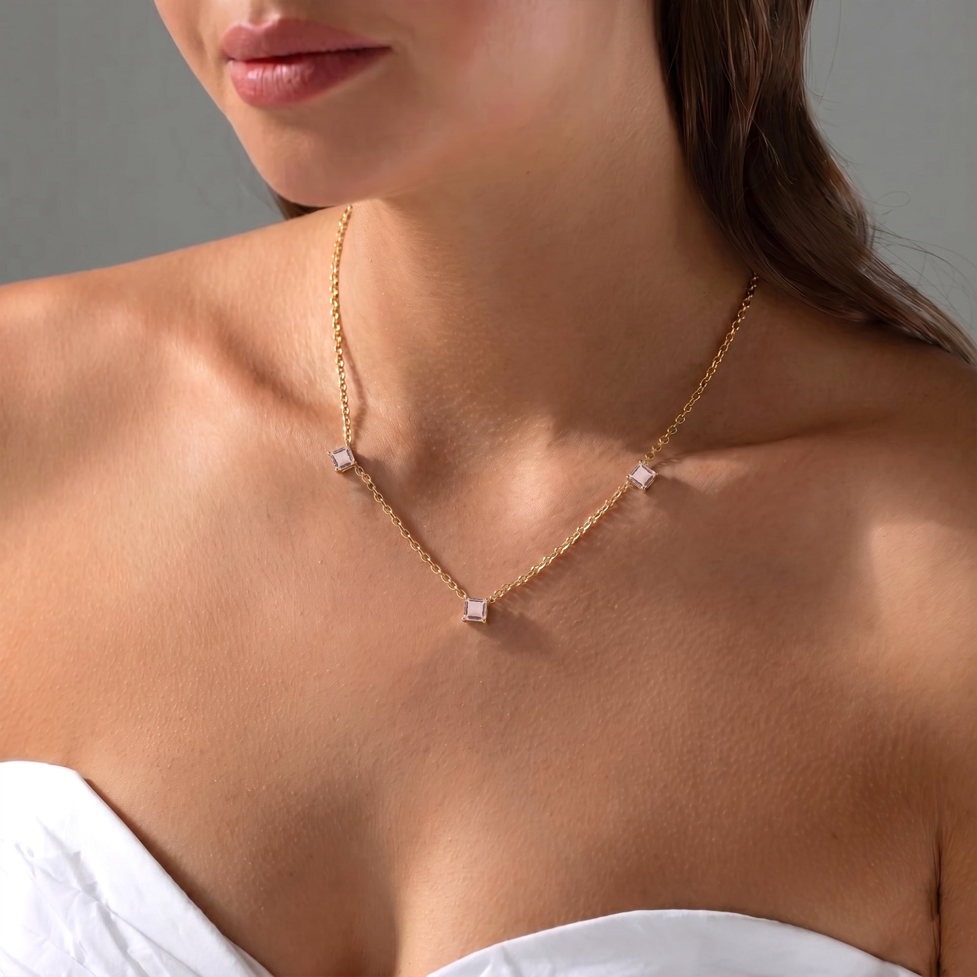Premium Morganite necklace designed for birthdays, anniversaries, weddings, and special occasions.
