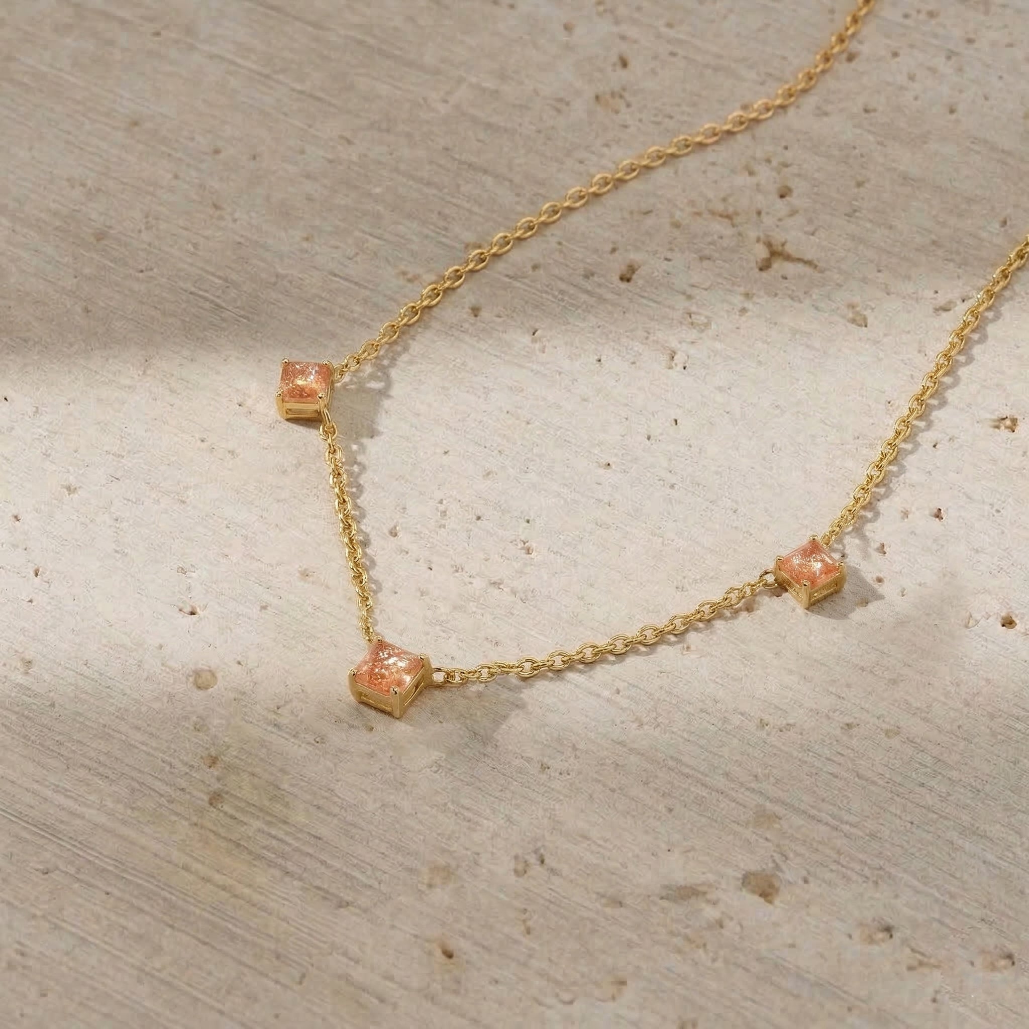 Elegant Sunstone jewelry gift necklace for birthdays, anniversaries, and special occasions.
