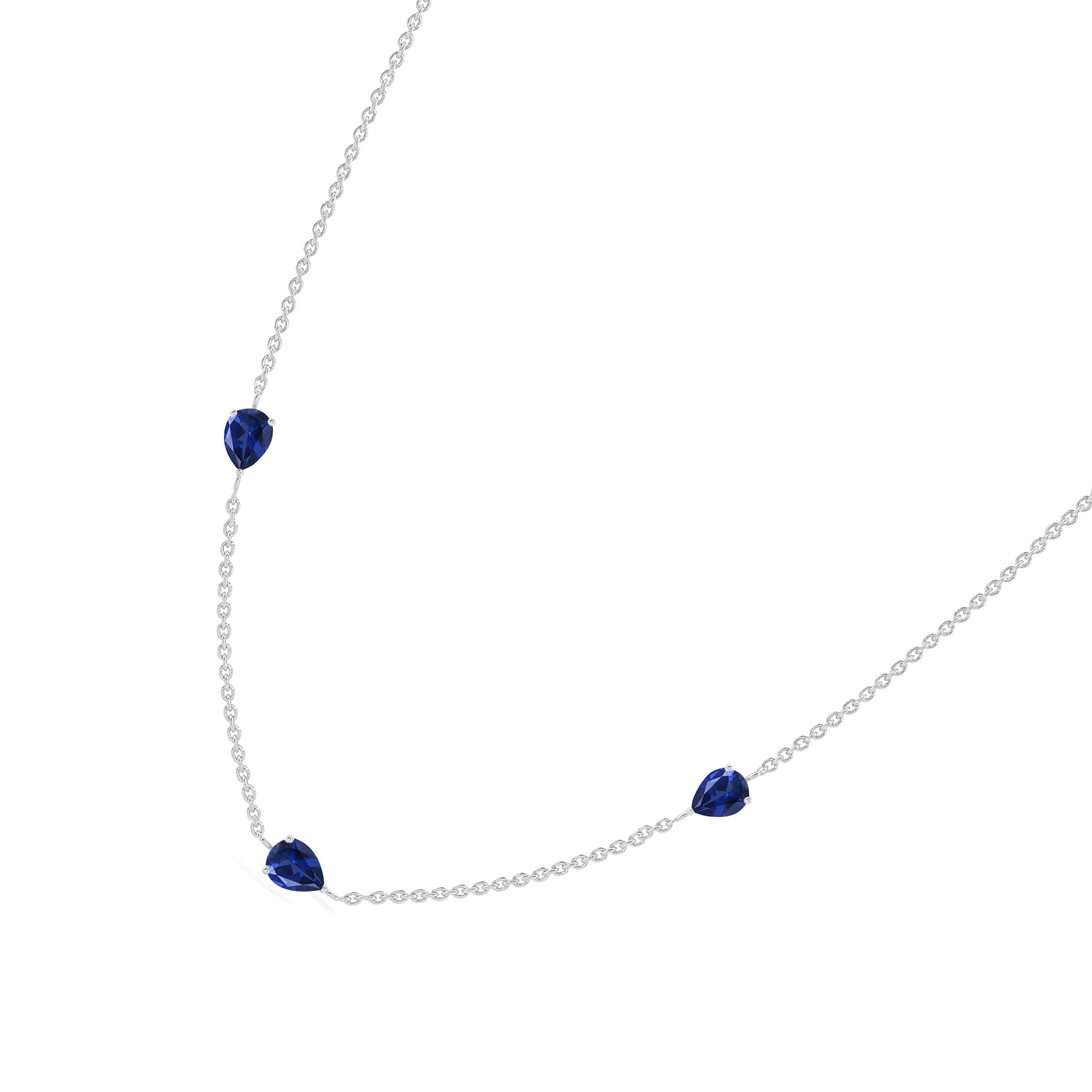 Blue Sapphire pear gemstone jewelry for birthdays and anniversaries
