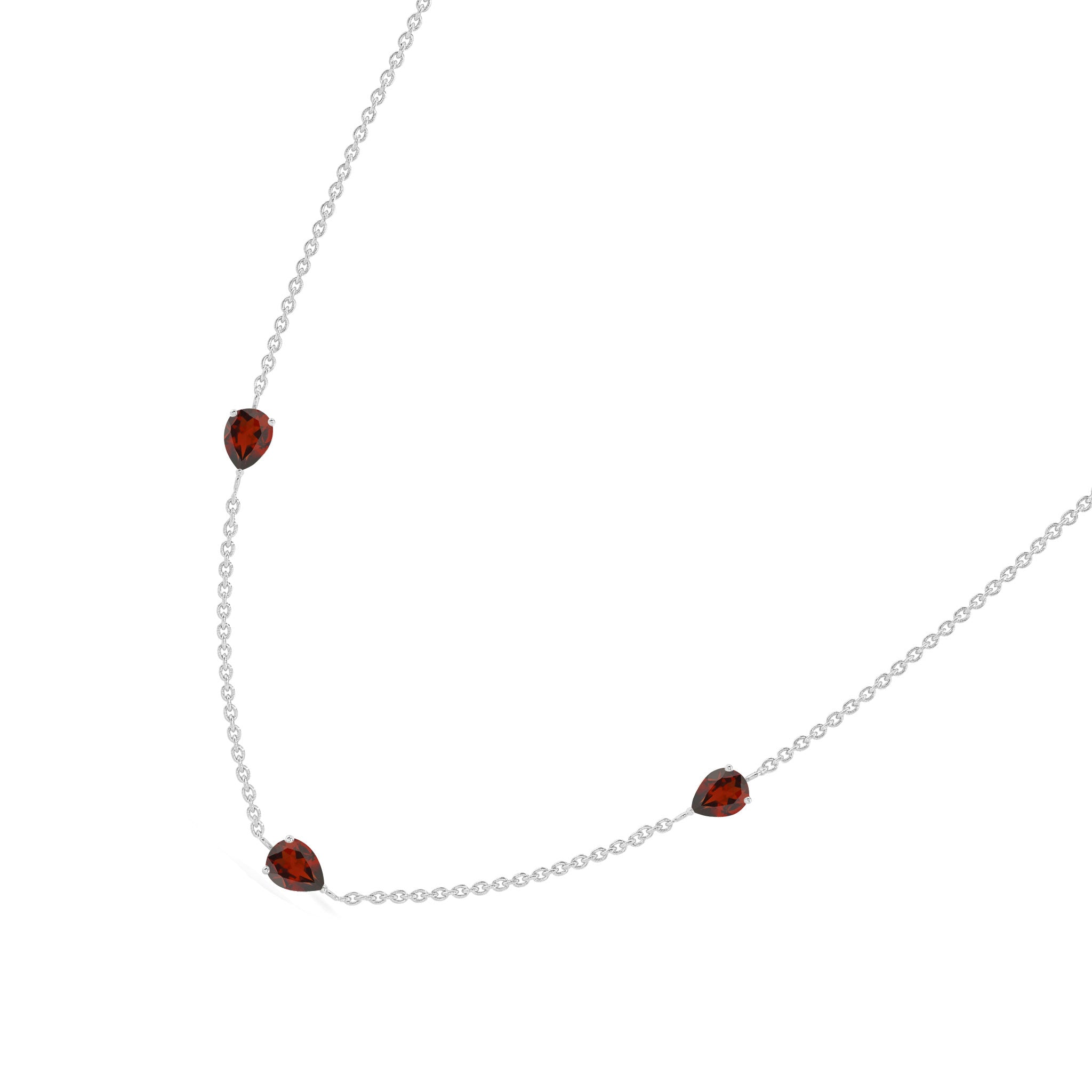 Garnet pear gemstone jewelry for birthdays and anniversaries
