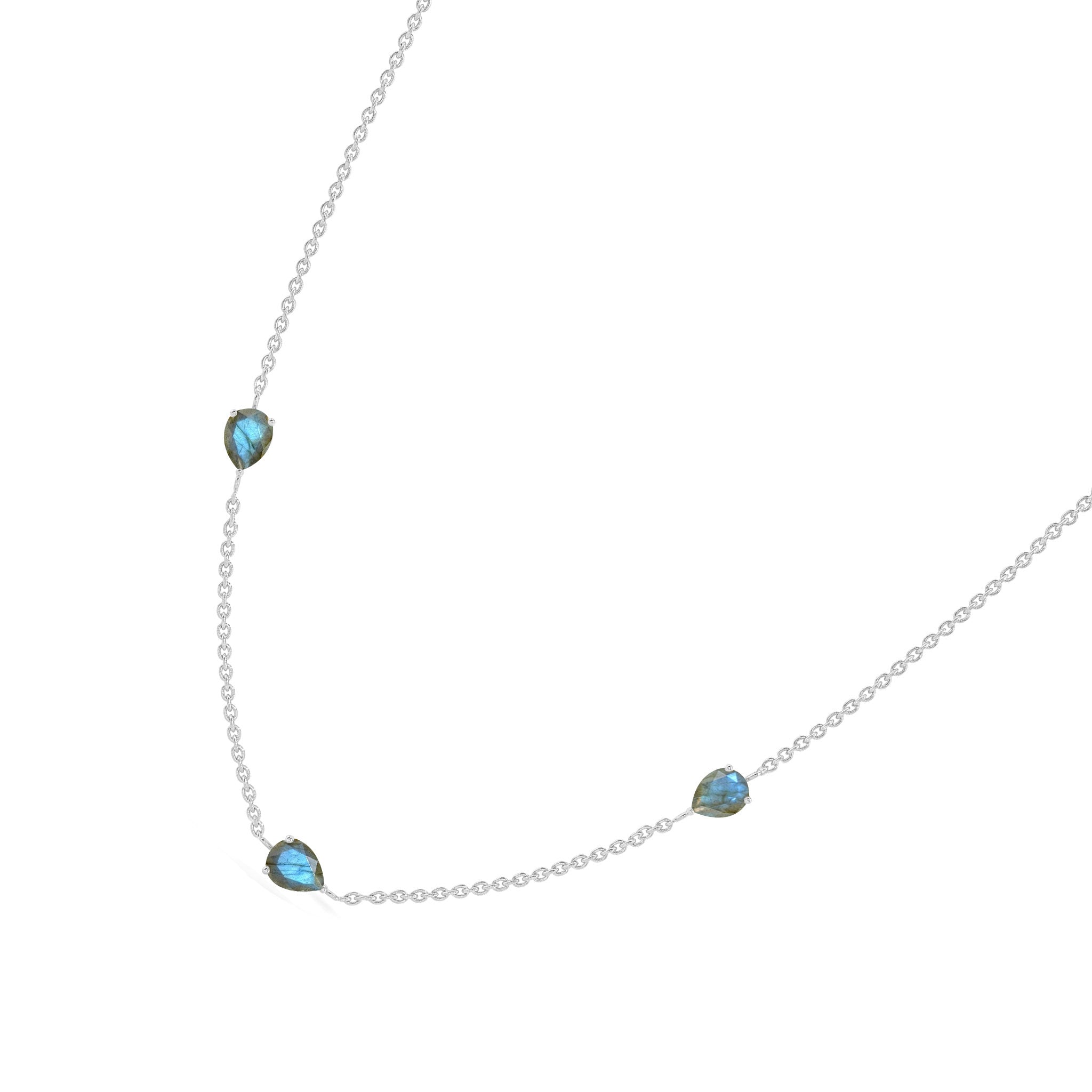 Elegant topaz necklace with 925 sterling silver craftsmanship
