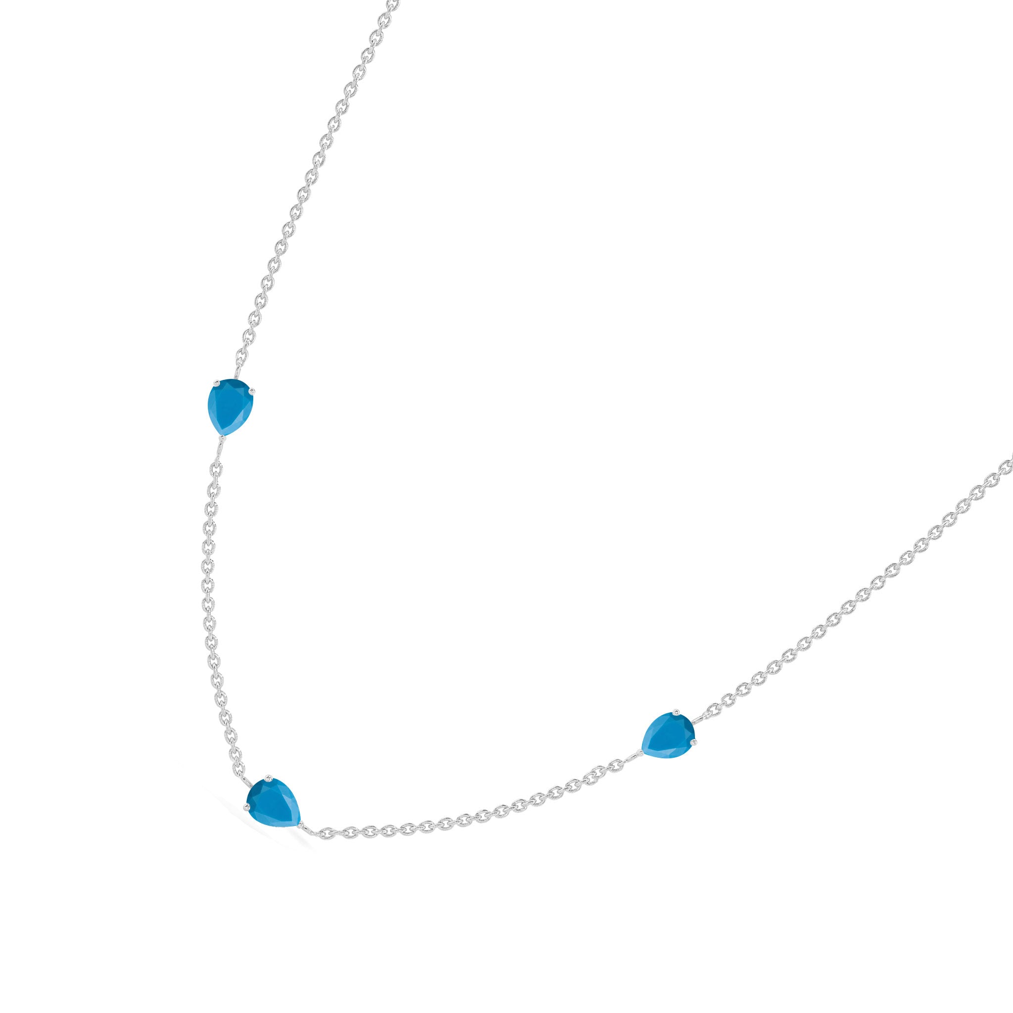Unique December birthstone jewelry necklace featuring natural turquoise gemstones for women’s collection
