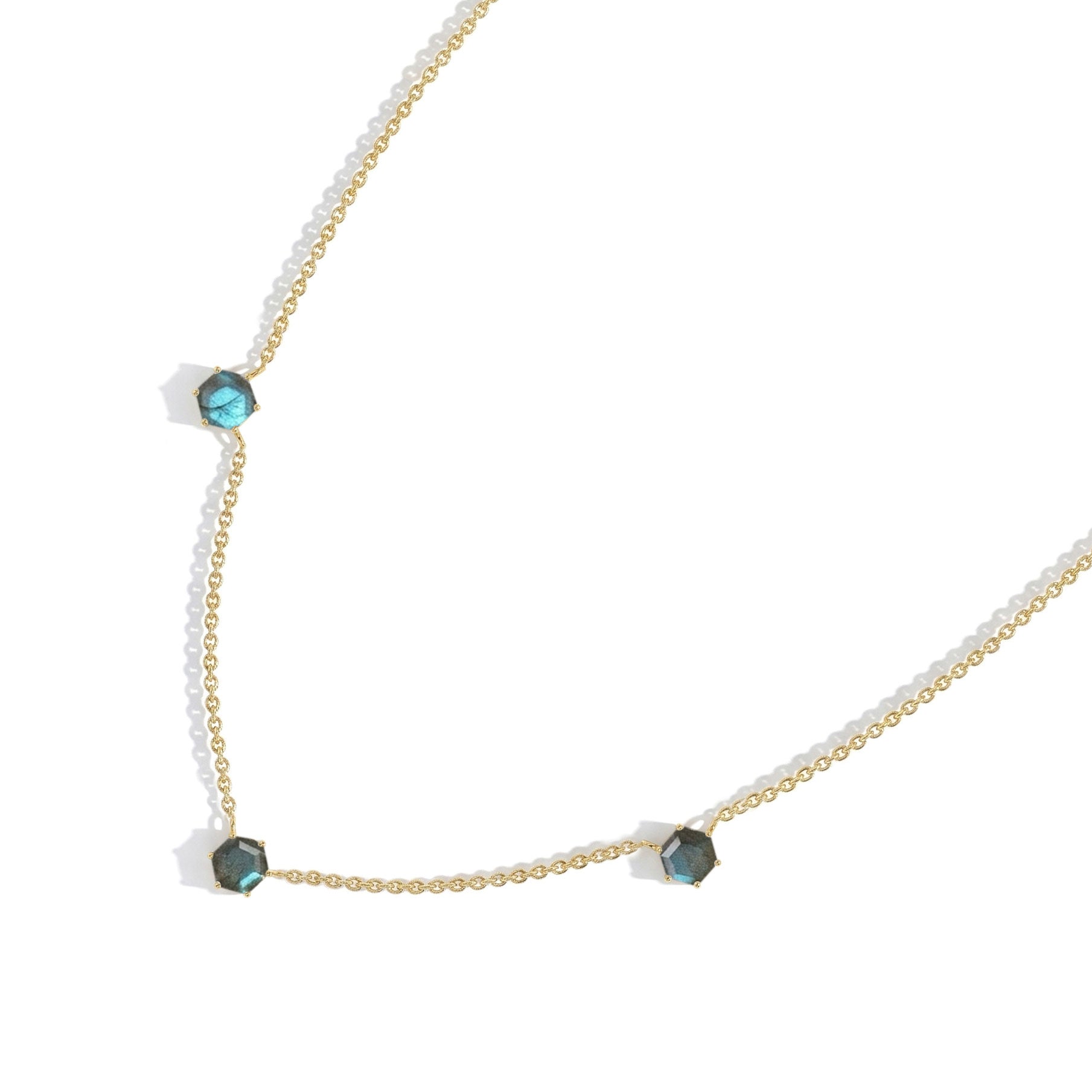 Unique labradorite gemstone necklace with mystical natural stone beauty
