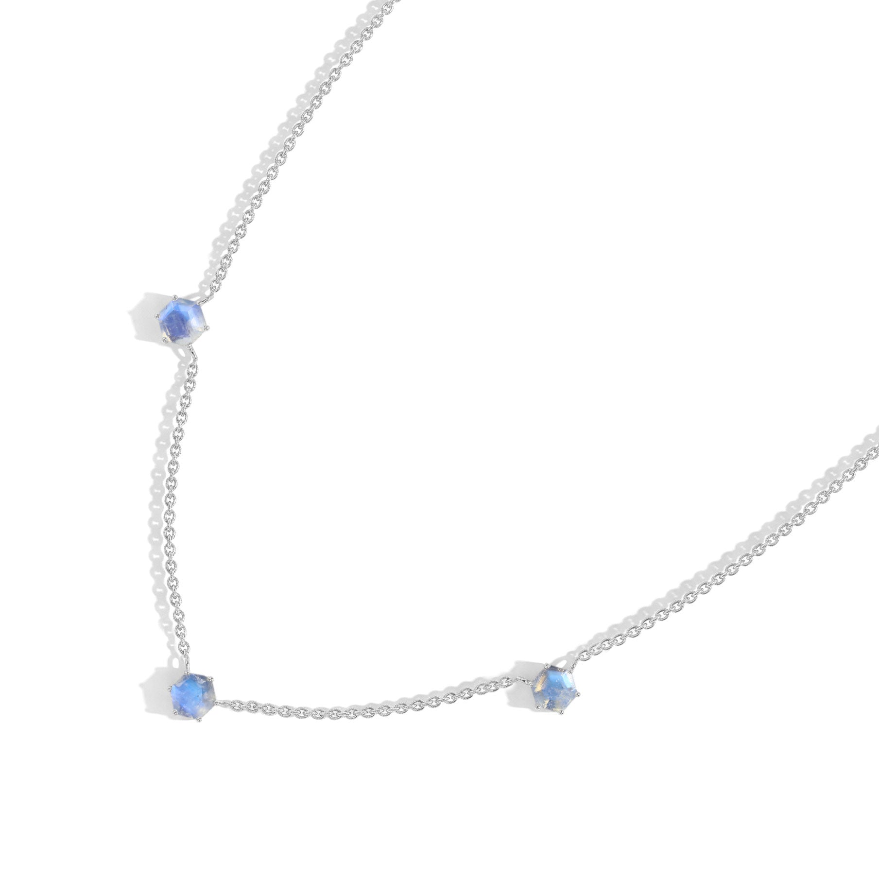 Genuine Moonstone Pendant Necklace for Women
