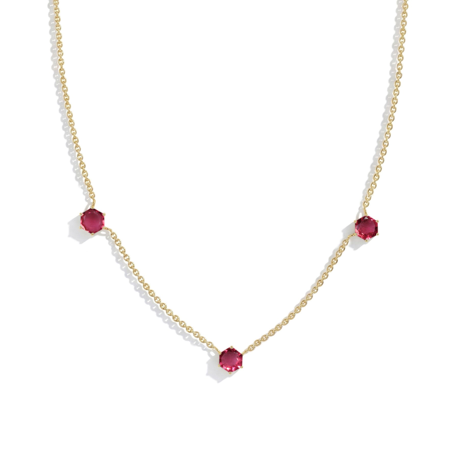 Unique October birthstone pink tourmaline gemstone necklace for meaningful gifts
