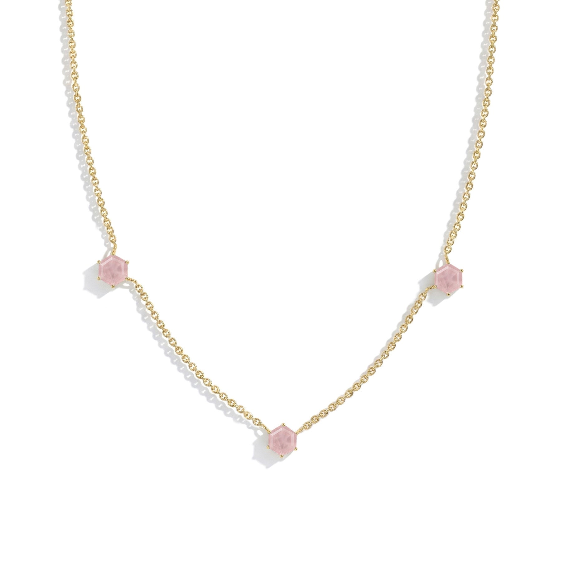Unique pink gemstone rose quartz necklace for meaningful jewelry gifts
