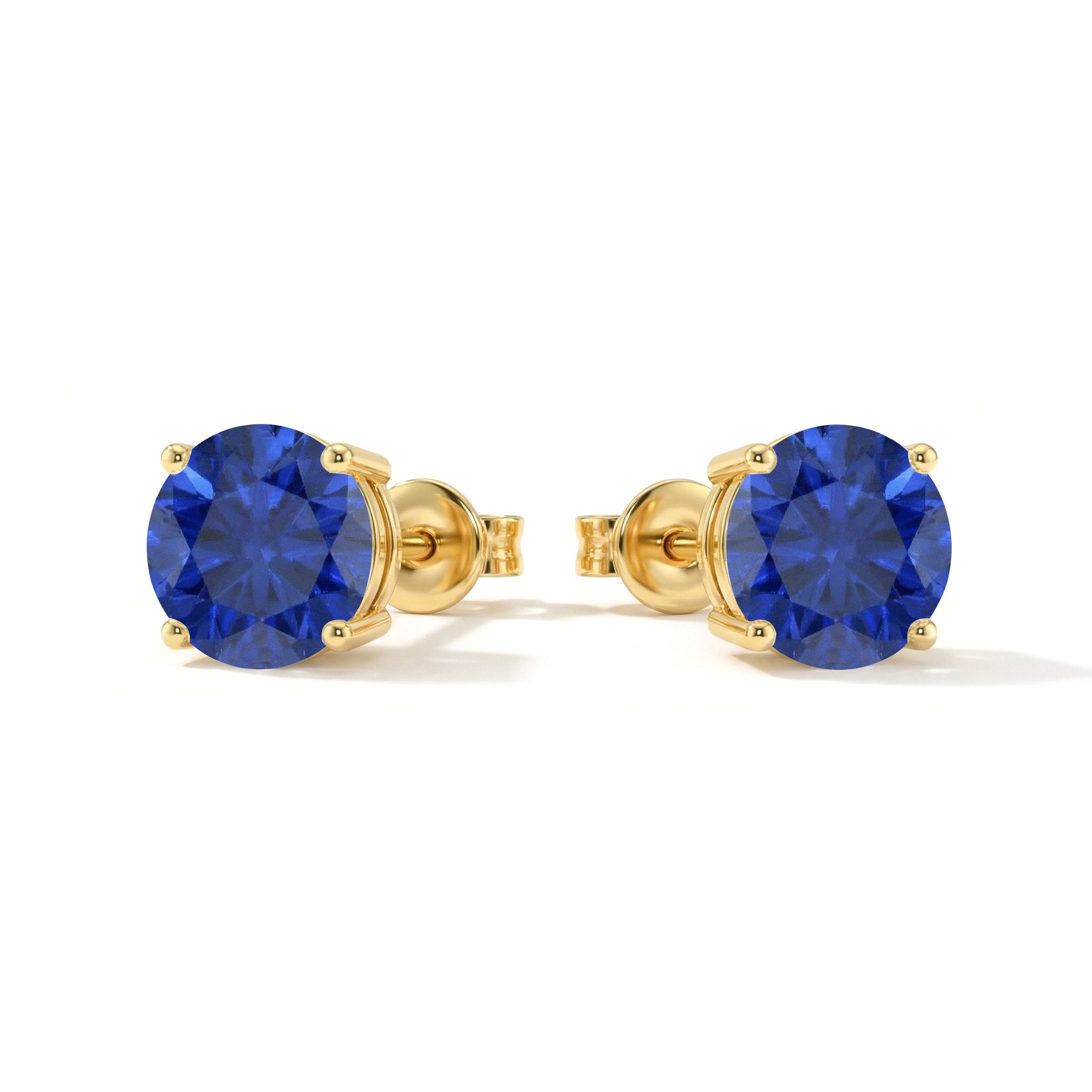 Sapphire Earrings Kite Silver Design