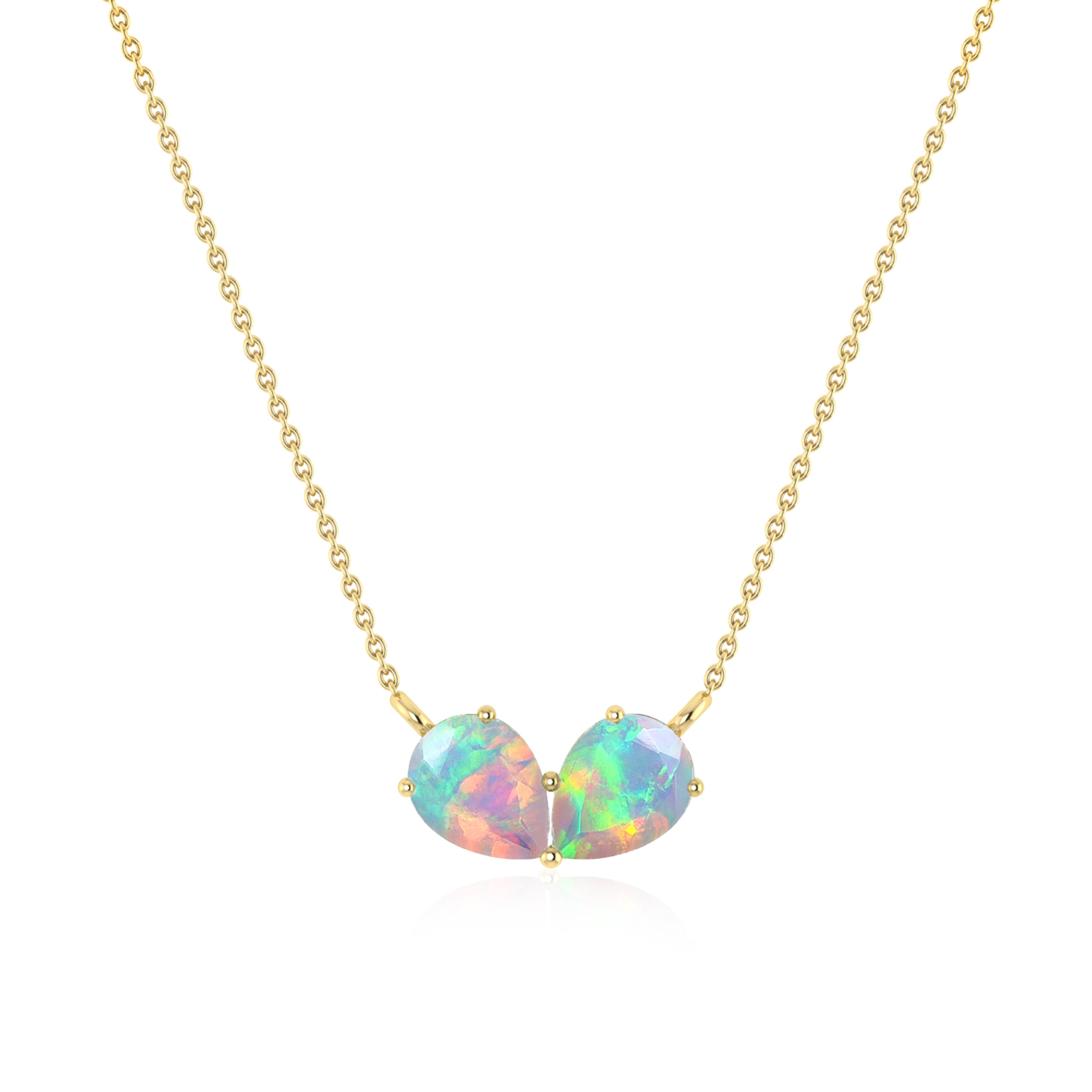 White Opal Necklace for women