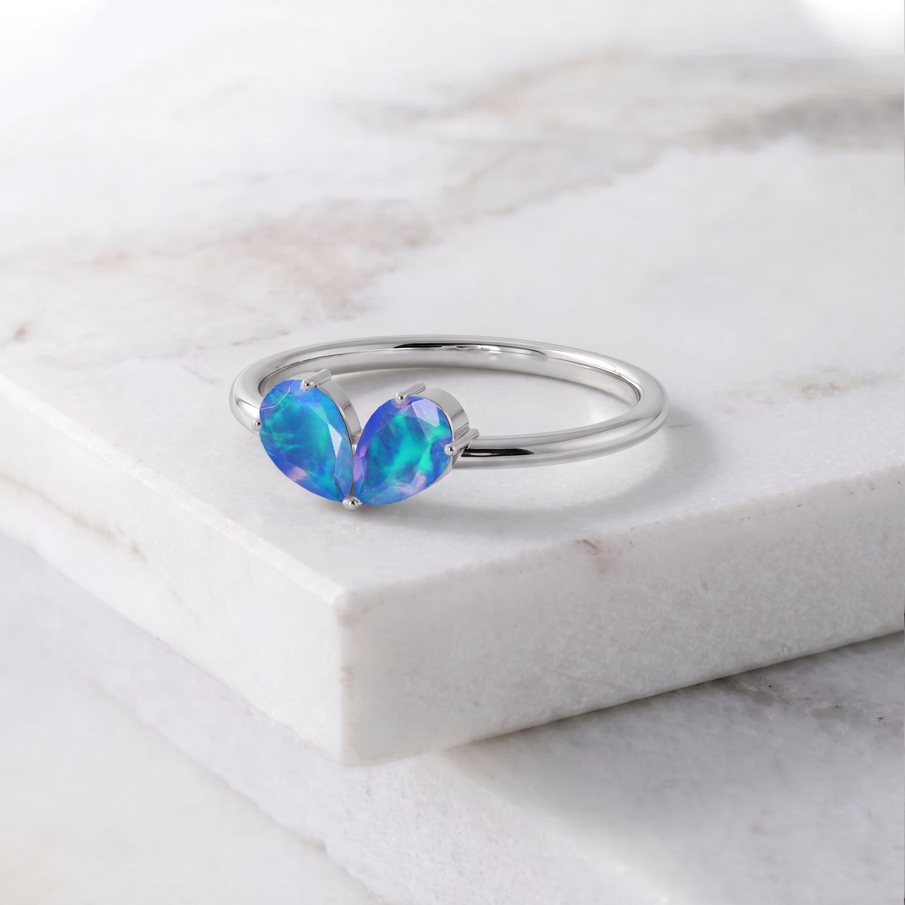 stackable pear shaped gemstone ring
pear shaped ring set
thin silver accent rings
accent rings for women
gemstone band set

stackable silver rings