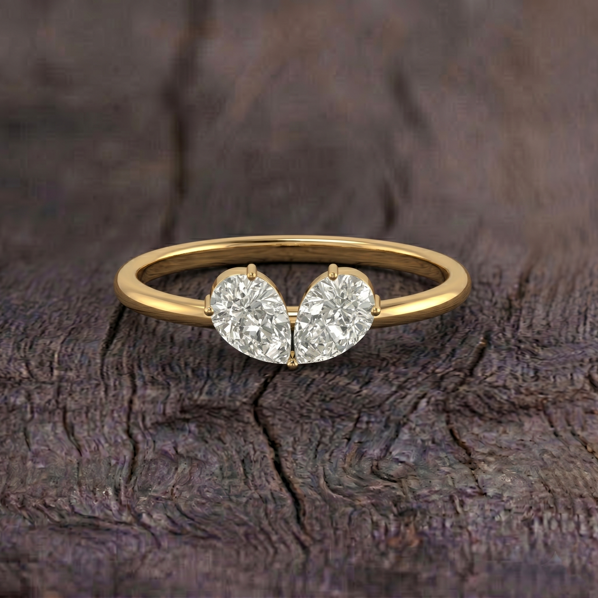 faceted pear cut moissanite, lab grown moissanite ring, lab moissanite engagement ring, symmetrical crown setting, crown setting moissanite, fine bridal band, faceted moissanite ring, lab grown pear ring, fine moissanite bridal jewelry, symmetrical pear cut ring
