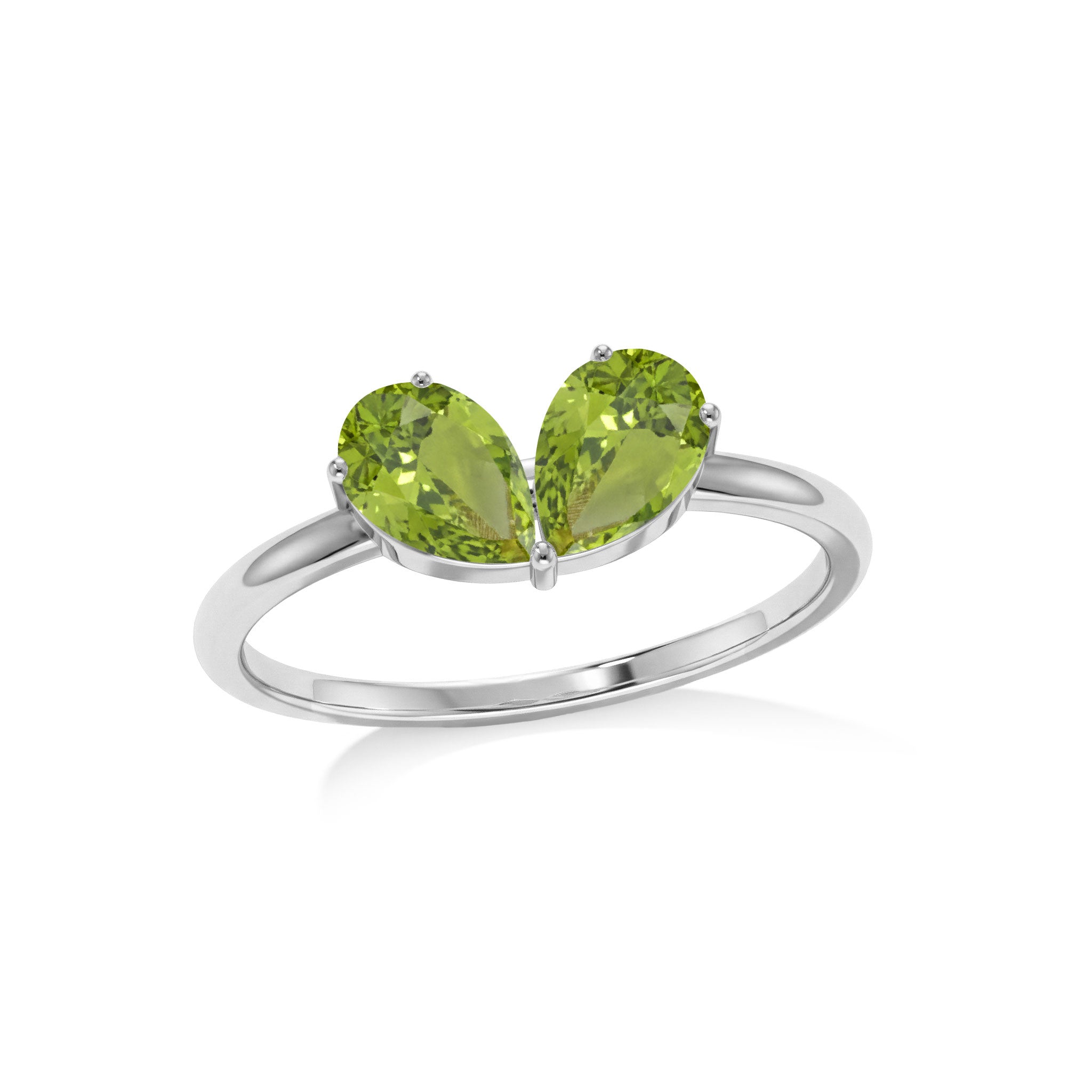 Handmade Peridot Ring, Pear Gemstone Jewelry, Sterling Silver Ring, Elegant Jewelry, Fine Ring for Women, Luxury Gift, Everyday Ring