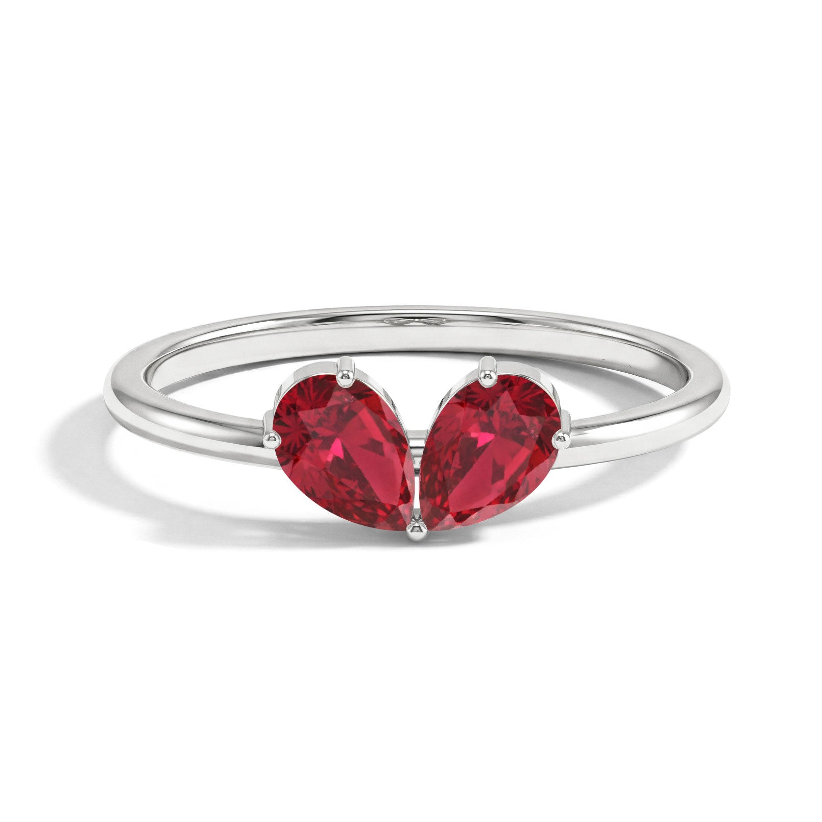 Natural Ruby Pear Ring, Ruby Engagement Ring, 925 Sterling Silver Ring, Handmade Gemstone Ring, Gift for Her, Women's Jewelry, Fine Jewelry