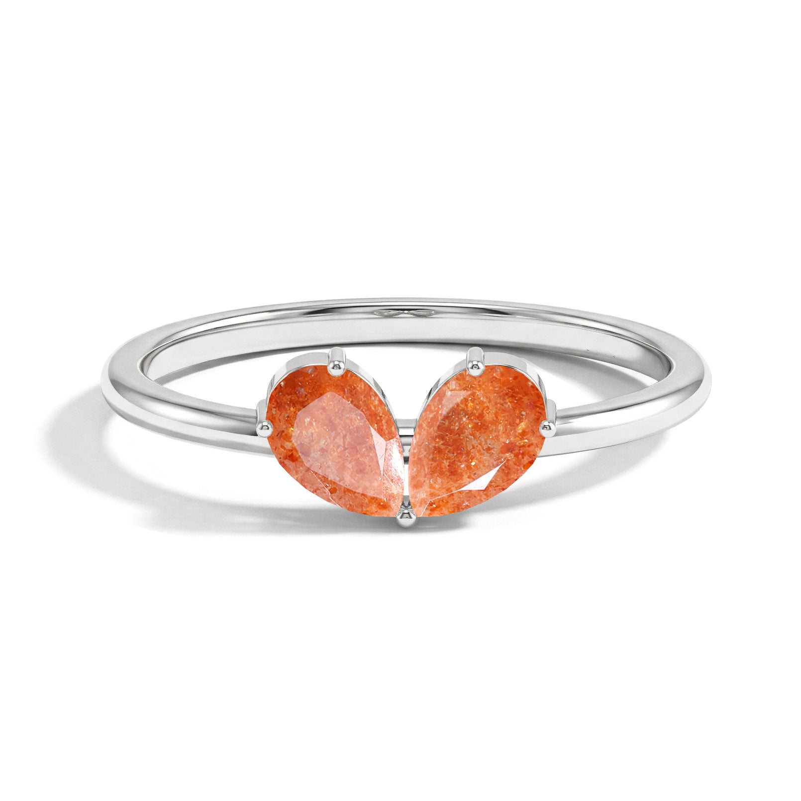 Sunstone Pear Ring, Natural Sunstone Ring, 925 Sterling Silver Ring, Handmade Gemstone Ring, Gift for Her, Women's Jewelry, Fine Jewelry