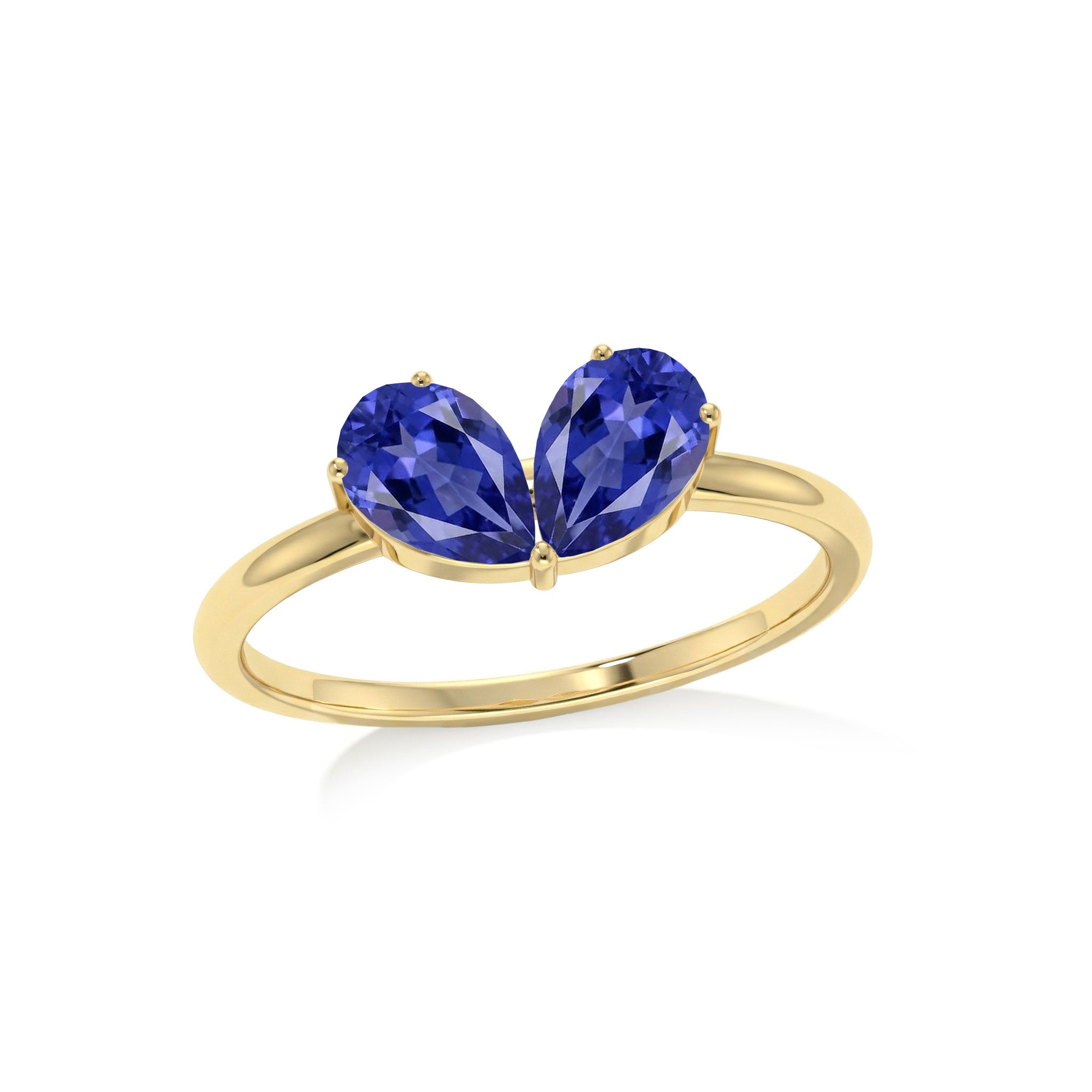 Handmade Tanzanite Ring, Pear Cut Gemstone Ring, Sterling Silver Jewelry, Anniversary Ring, Fashion Jewelry, Women's Ring, Luxury Gift