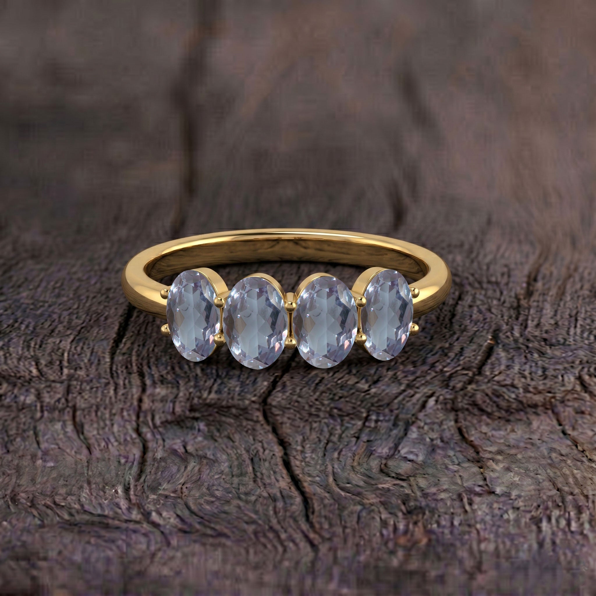 Alexandrite Band Ring, Sterling Silver Jewelry, Oval Gemstone Ring, Minimal Jewelry, Stackable Band, Contemporary Ring, Gift for Her, Anniversary Gift, Fashion Ring, Handmade Silver Ring, Elegant Jewelry
