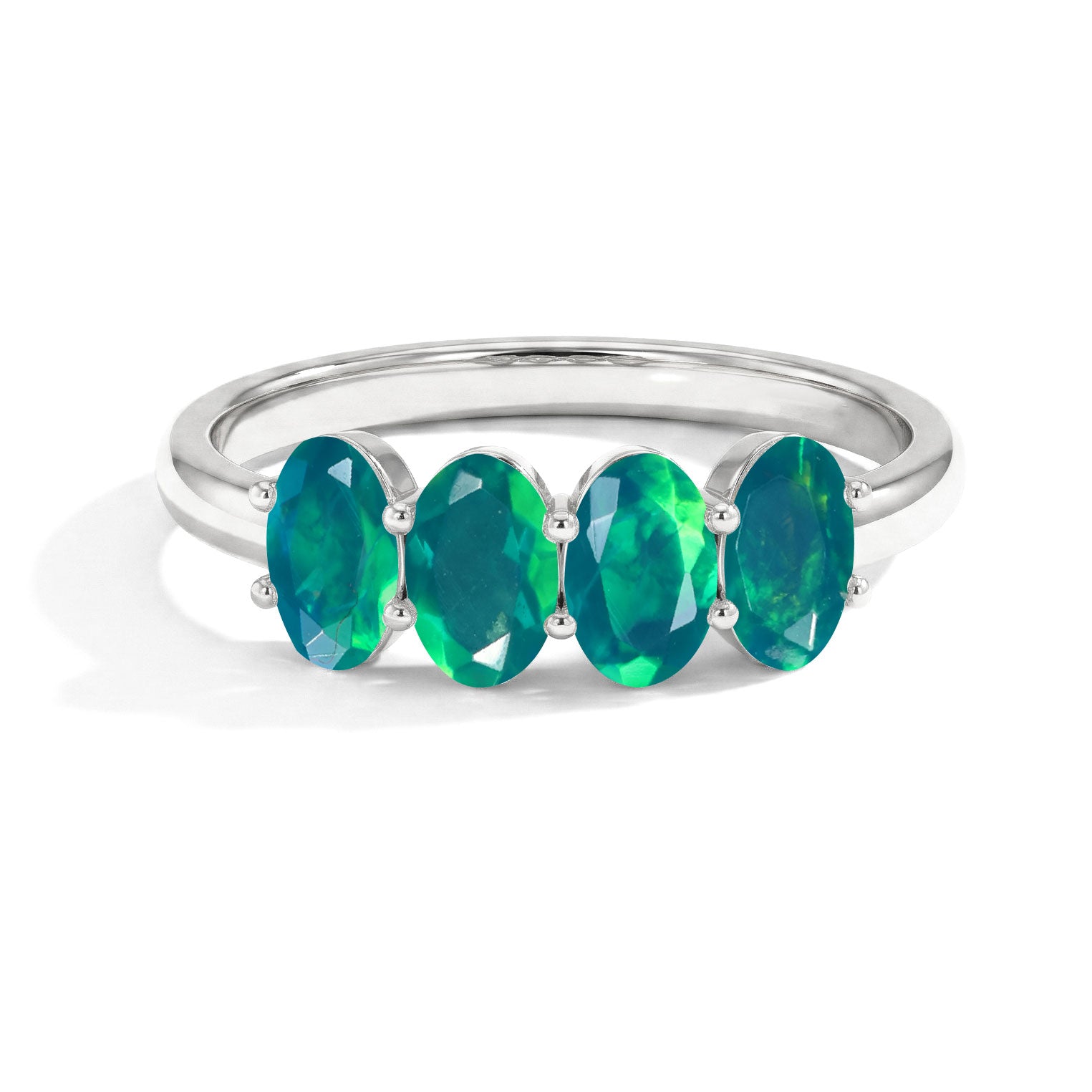 Natural Green Opal Jewelry, Genuine Green Opal Ring, Oval Green Opal Gemstone, Green Fire Opal Ring, Sterling Silver Opal Ring, Gold Filled Opal Ring, Stackable Gemstone Ring, Handmade Jewelry, October Birthstone Jewelry, Elegant Women's Ring, Luxury Ring, Gift for Her, Delicate Ring, Fine Jewelry