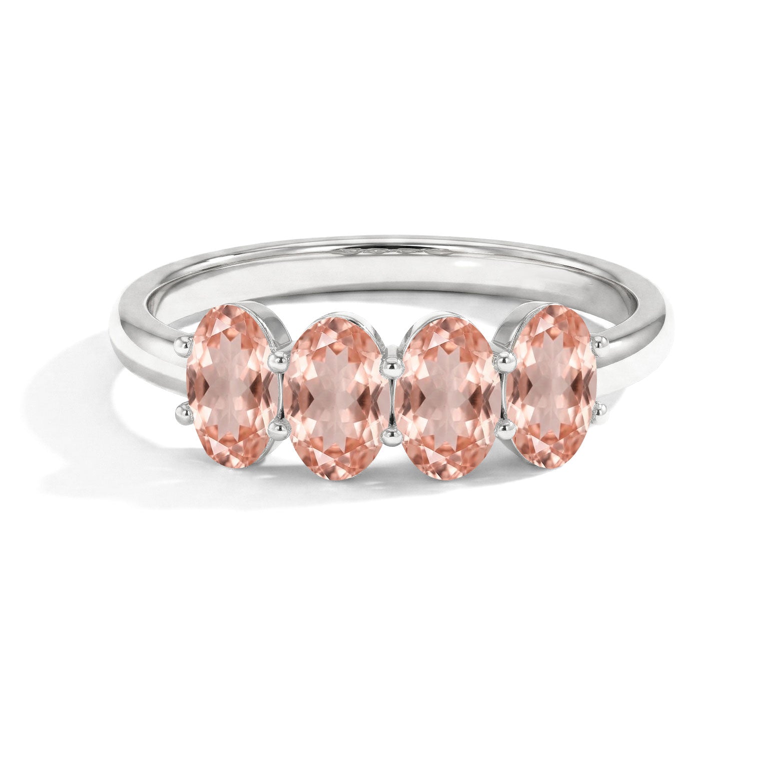 Morganite gemstone ring, oval cut Morganite, elegant gemstone ring, women's ring, dainty jewelry, handmade jewelry, pink gemstone jewelry, anniversary gift, everyday ring, fine jewelry, bridal jewelry