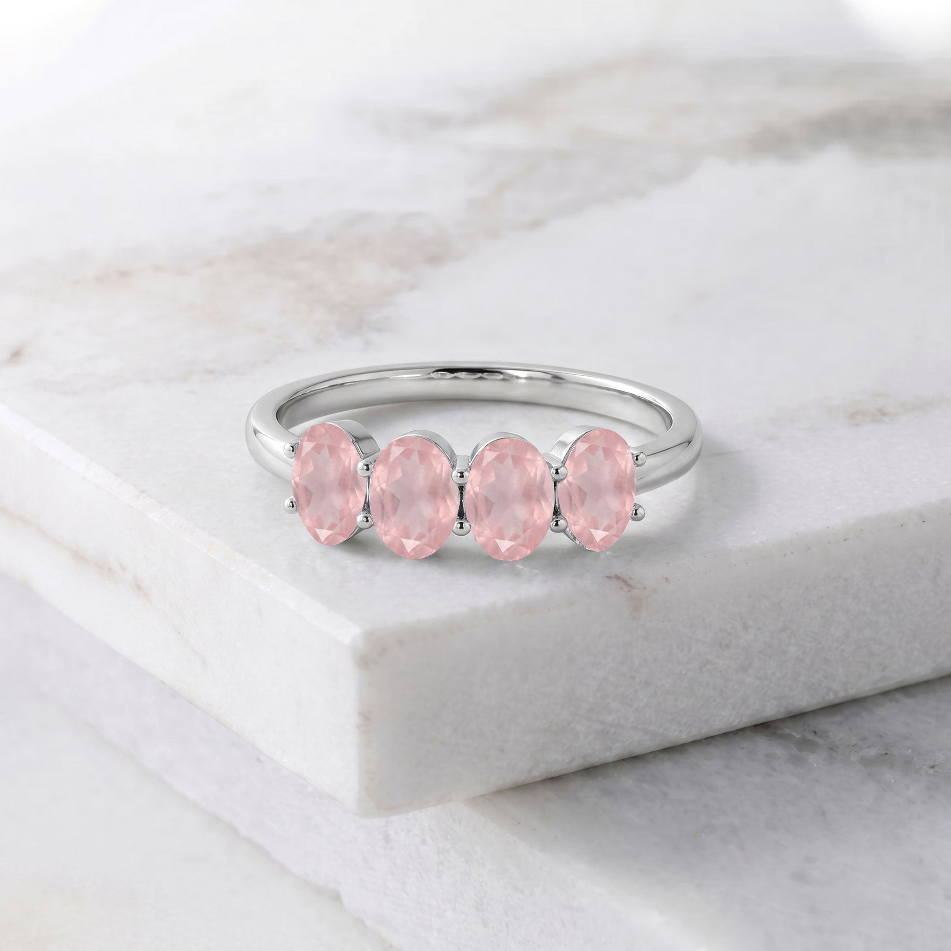 Rose Quartz band, stackable ring, dainty ring, pink stone ring, anniversary gift, women's jewelry, crystal ring, fine jewelry, romantic jewelry, minimalist ring, elegant accessory, everyday fashion jewelry, blush gemstone ring