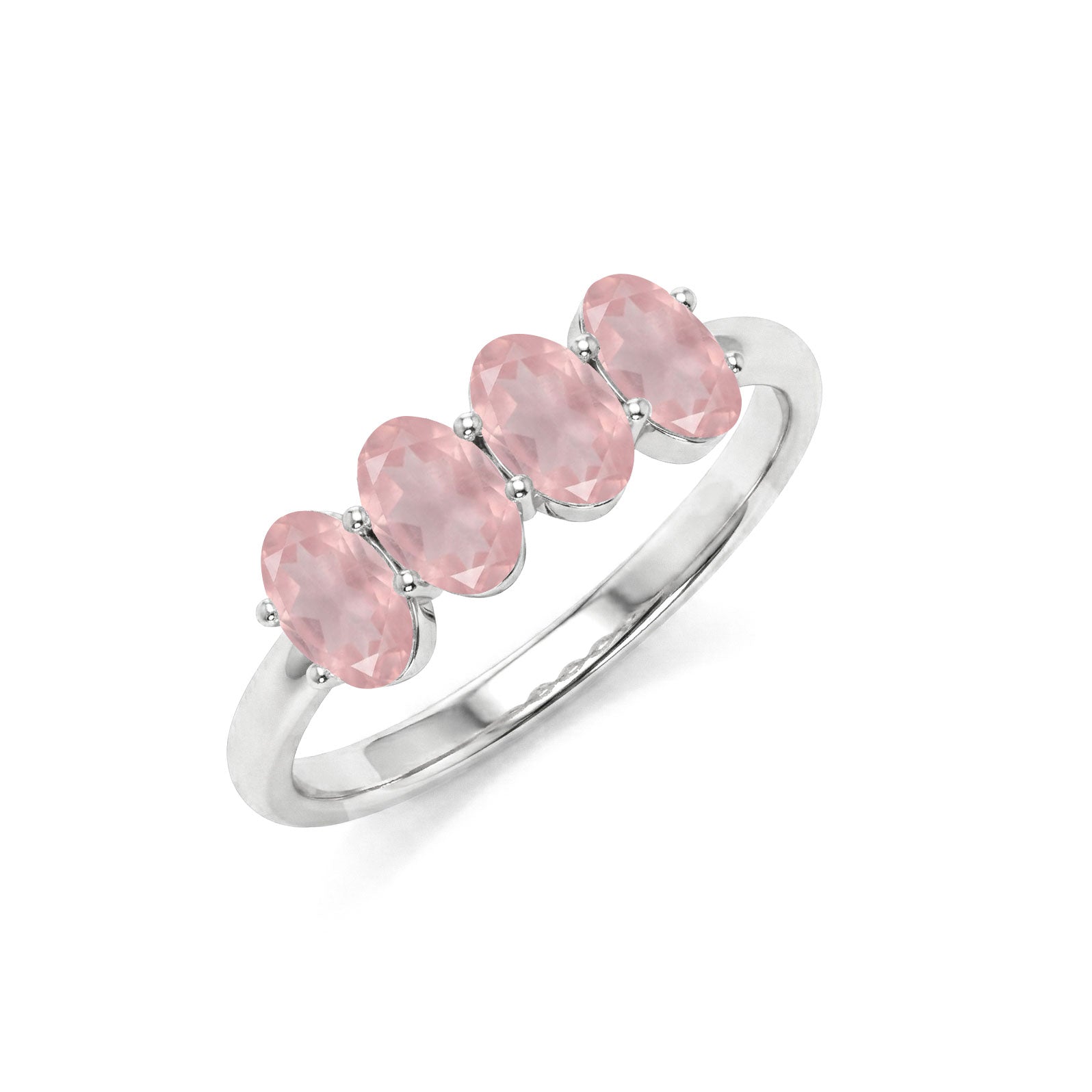 Rose Quartz birthstone ring, pink crystal jewelry, romantic jewelry, gift for girlfriend, stackable jewelry, luxury ring, oval stone ring, fine jewelry, women's ring, blush gemstone ring, elegant everyday jewelry, fashion accessory