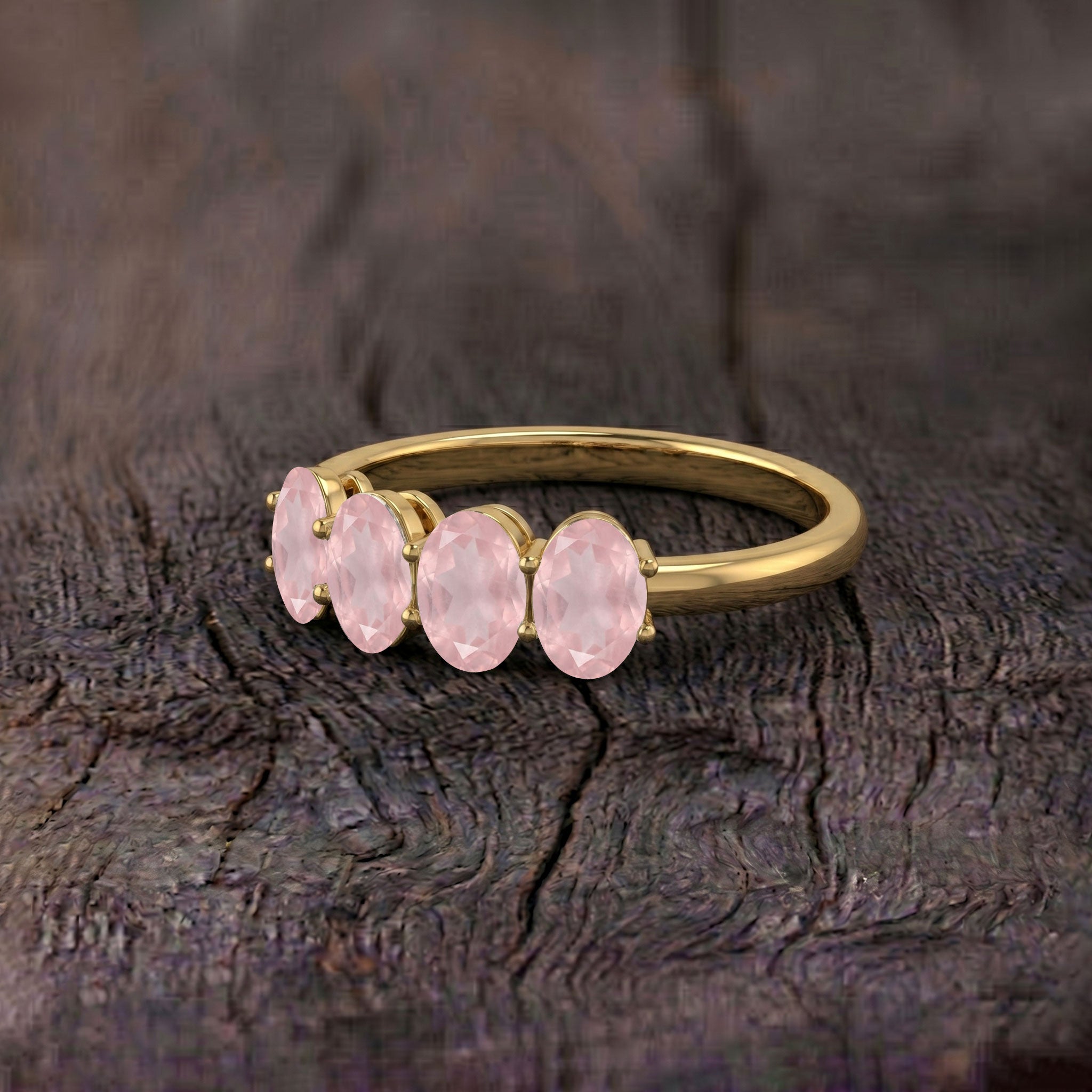 Rose Quartz jewelry gift, pink gemstone jewelry, Mother's Day gift, promise ring, minimalist ring, romantic jewelry, women's ring, stackable band, fine jewelry, elegant gift, blush crystal ring, timeless fashion jewelry