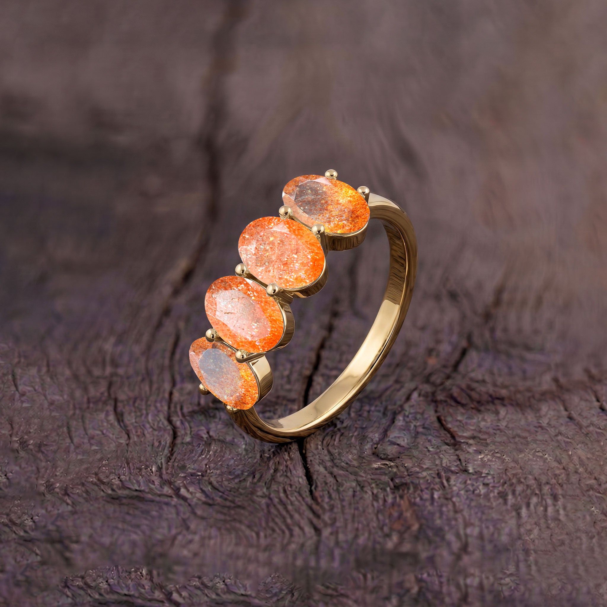 Natural Sunstone bridal jewelry, promise ring, engagement style ring, wedding jewelry, romantic gemstone ring, elegant bridal accessory, anniversary ring, luxury gift for women, handcrafted fine jewelry, timeless wedding inspiration