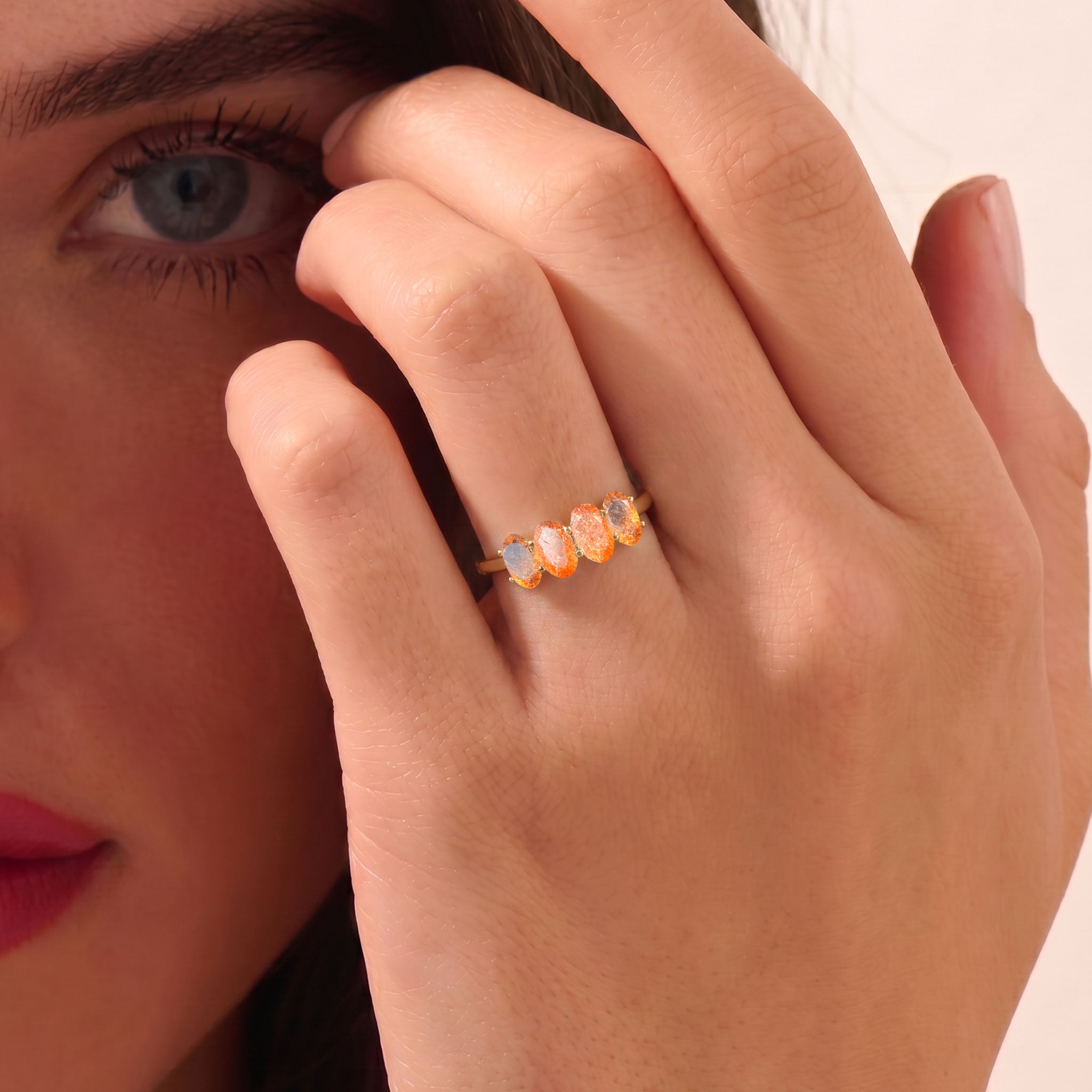 Sunstone gift, natural Sunstone ring, birthday gift, anniversary gift, gift for her, handmade jewelry, luxury ring, crystal jewelry, fine jewelry, women's ring, elegant gemstone jewelry, artisan gift, meaningful keepsake, everyday luxury
