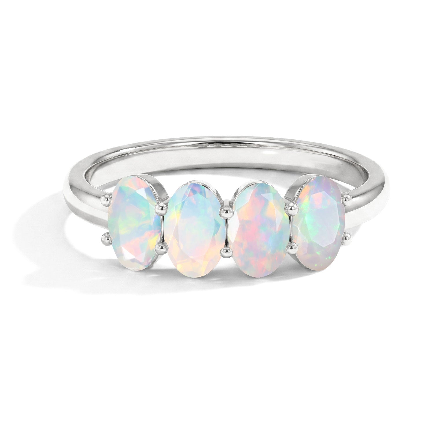 White Opal Ring, White Opal Jewelry, White Opal Solitaire Ring, 925 Sterling Silver Ring, Yellow Gold Filled Ring, Handmade Ring, Gemstone Ring, Minimalist Ring, Gift for Her, Fine Jewelry, Women's Ring