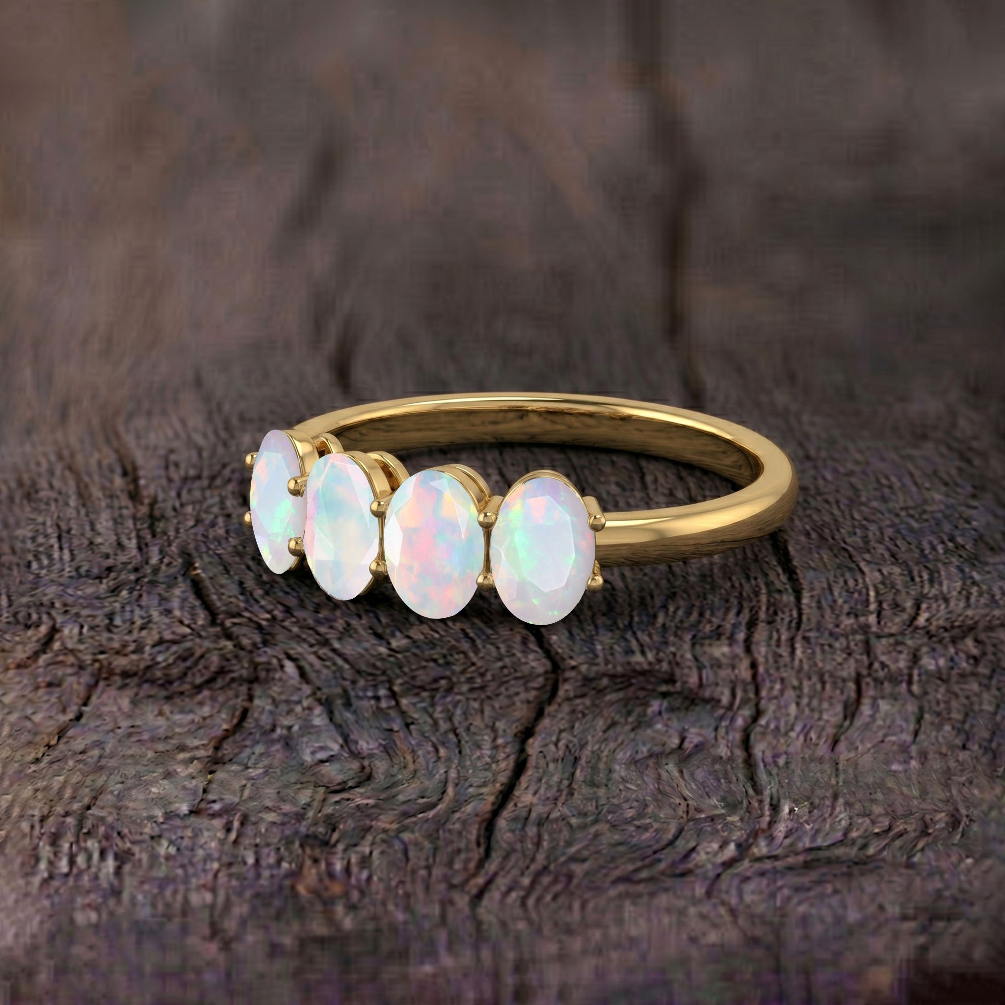 White Opal Ring Close Up, Genuine White Opal, Handmade Silver Ring, Gold Filled Jewelry, Gemstone Jewelry, Fine Jewelry, Women's Ring, Bridal Ring, Minimalist Jewelry, Luxury Ring, Opal Solitaire