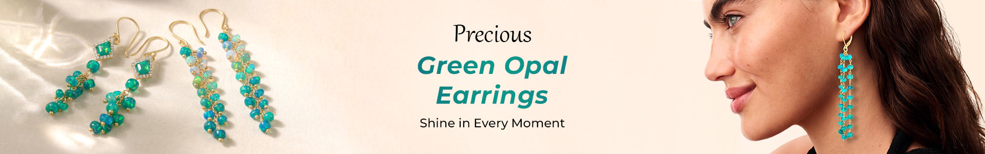 Elegant Green Fire Opal Earrings Design