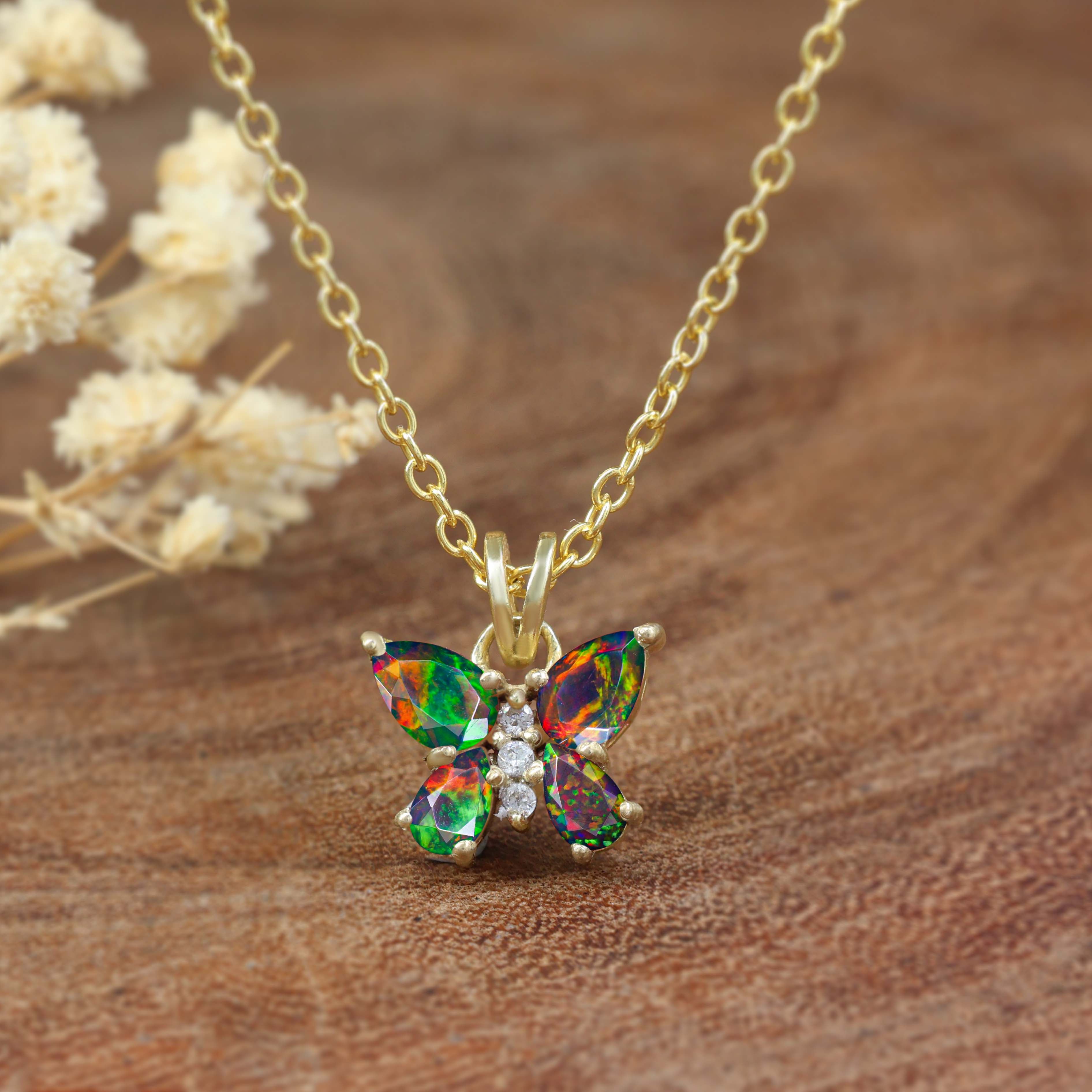 BLACK OPAL NECKLACE