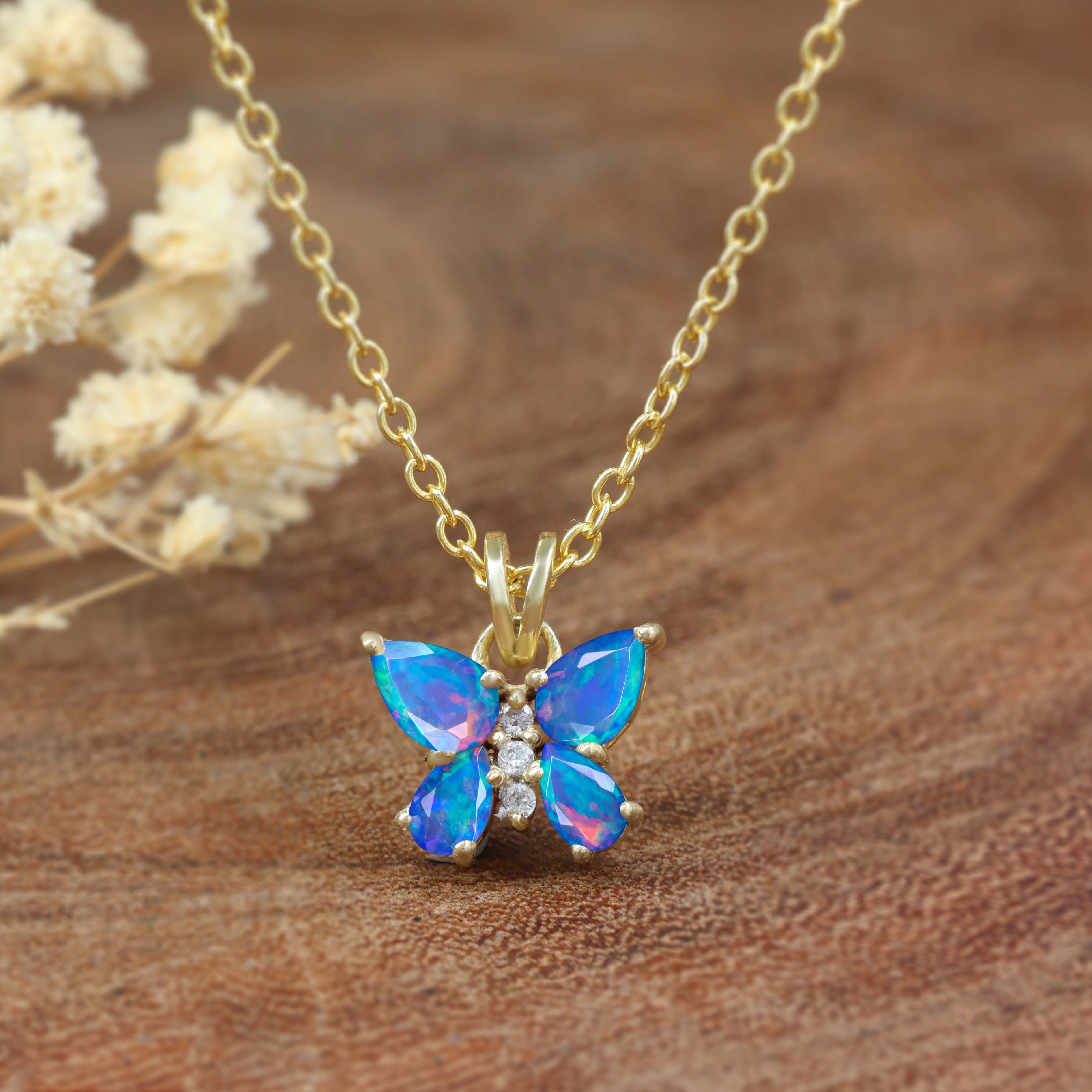 BLUE OPAL NECKLACE