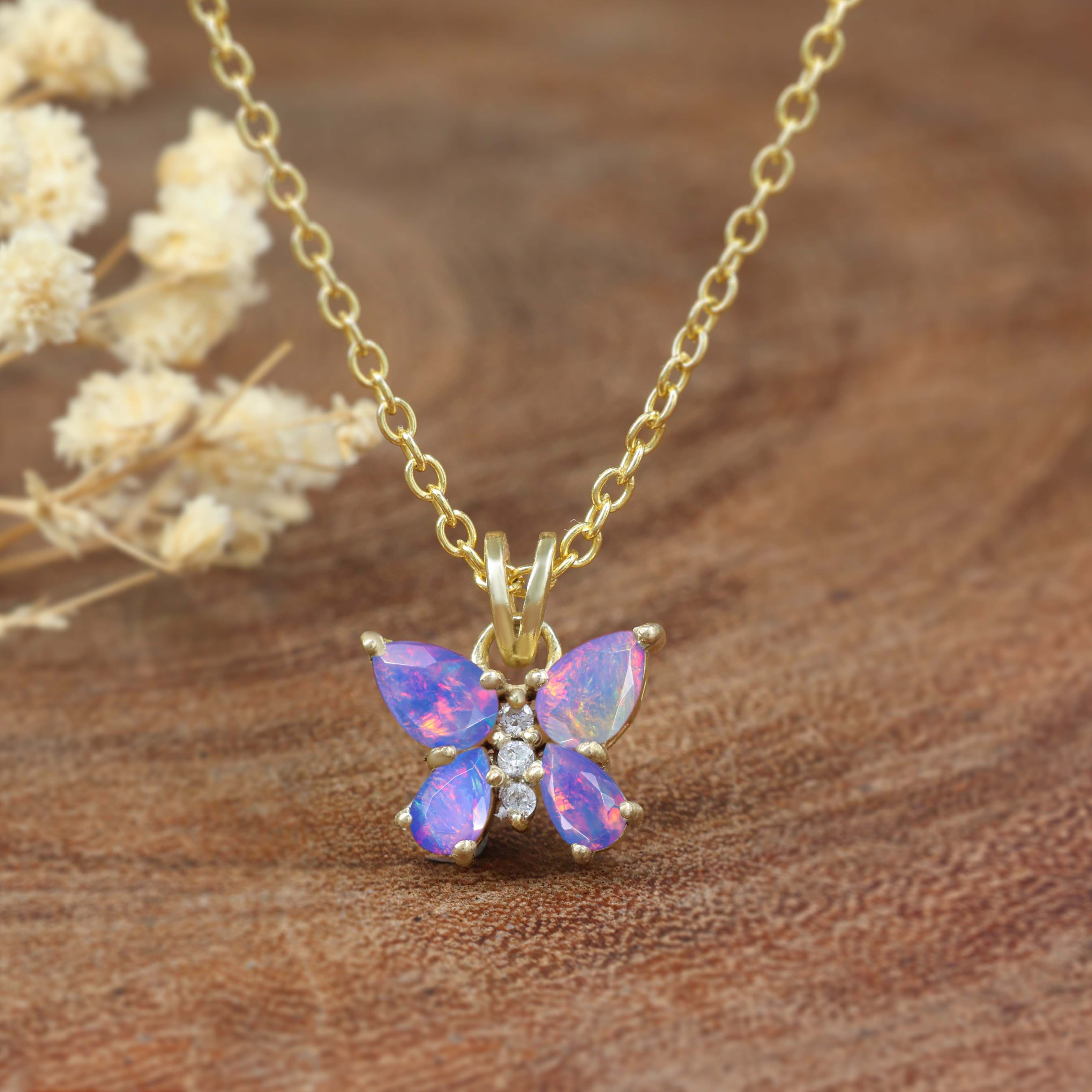 LAVENDER OPAL NECKLACE