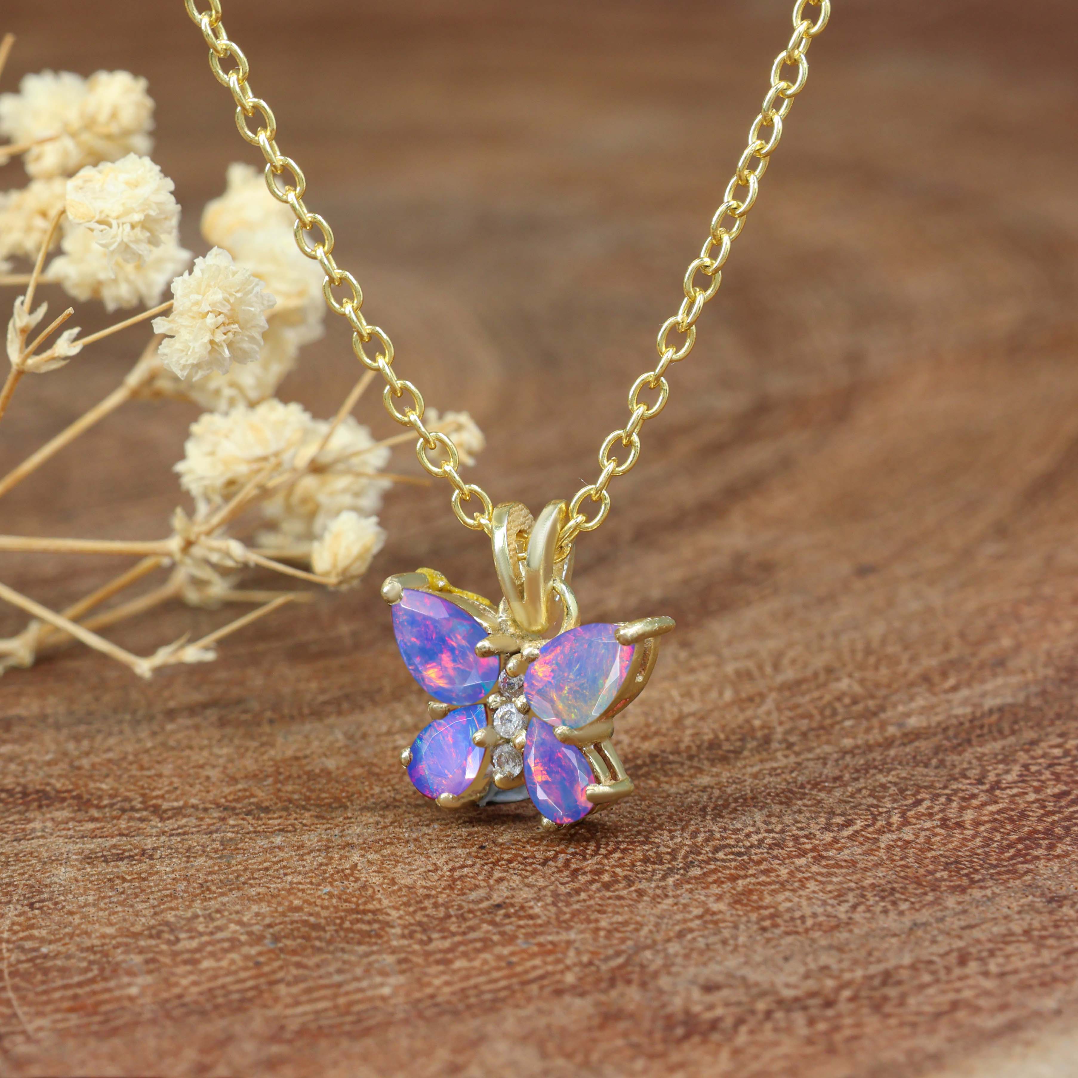 LAVENDER OPAL NECKLACE