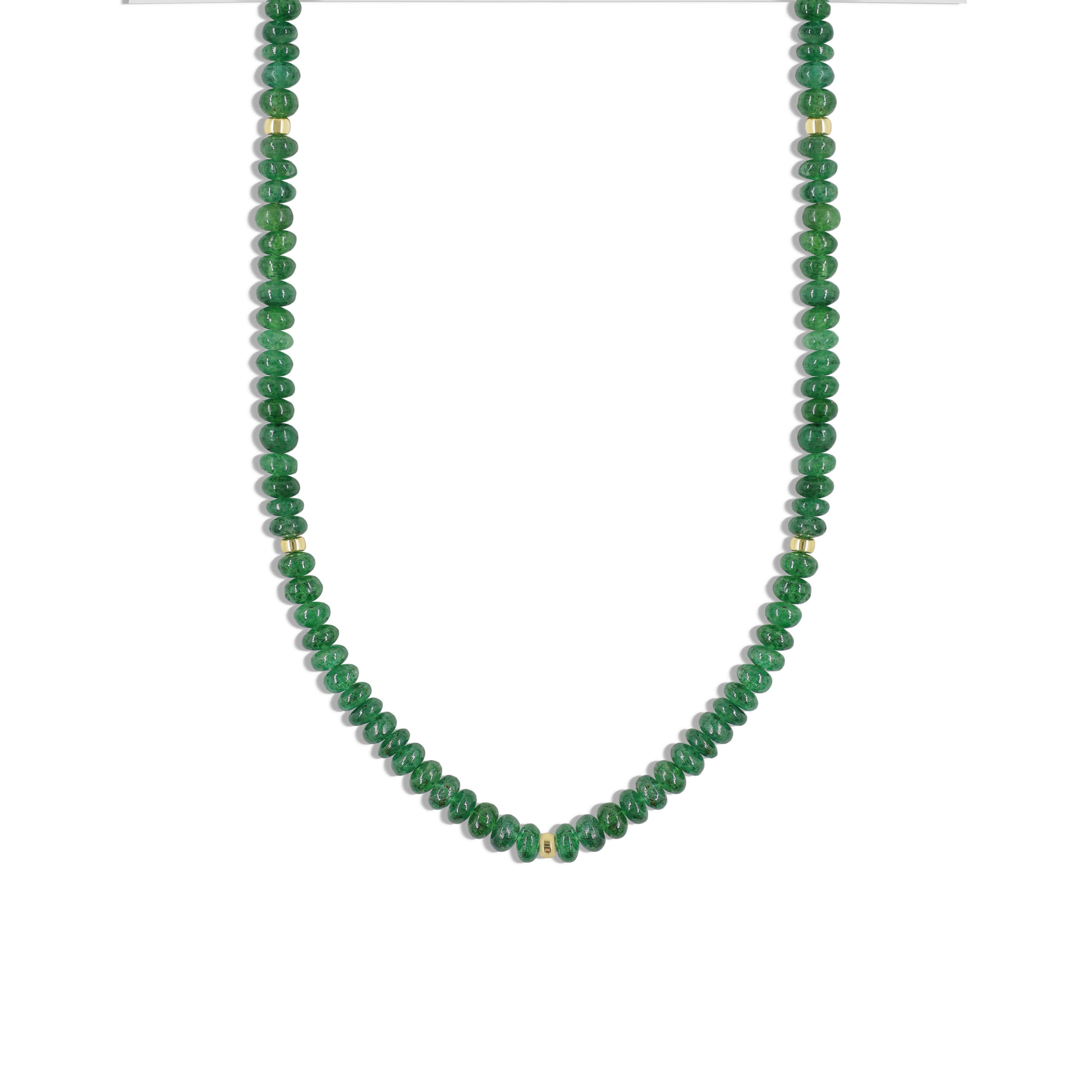 Emerald Beaded Necklace