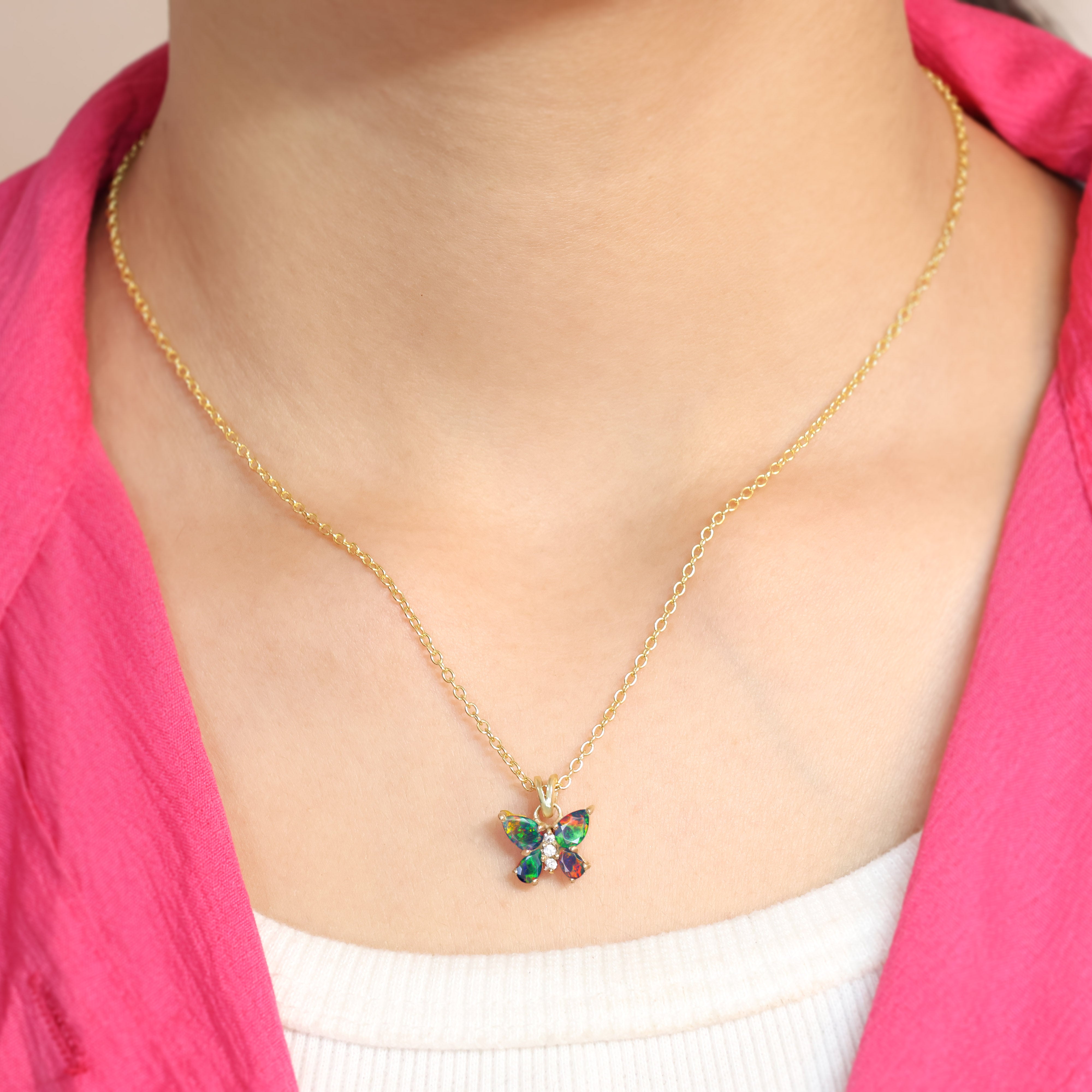 BLACK OPAL NECKLACE