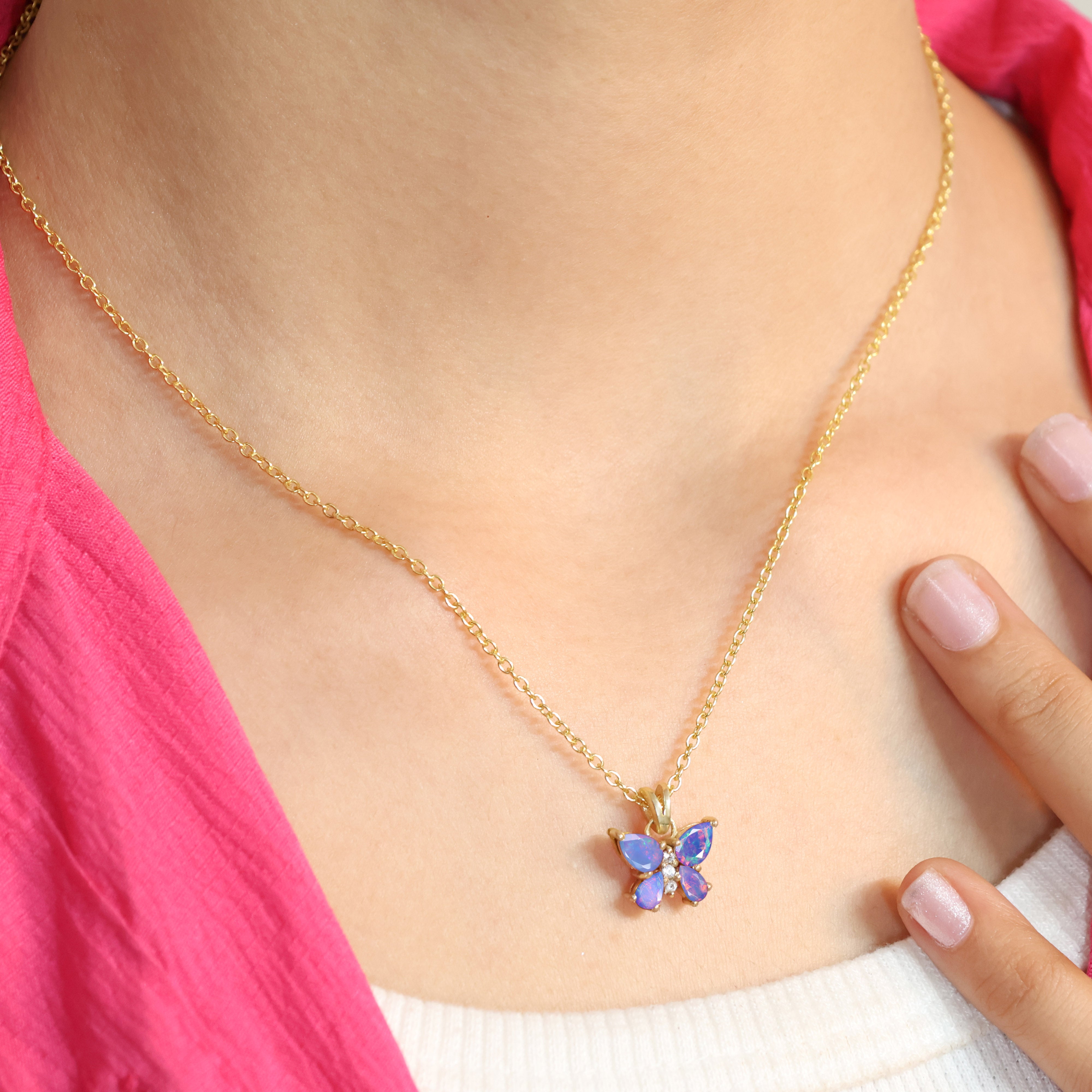 LAVENDER OPAL NECKLACE