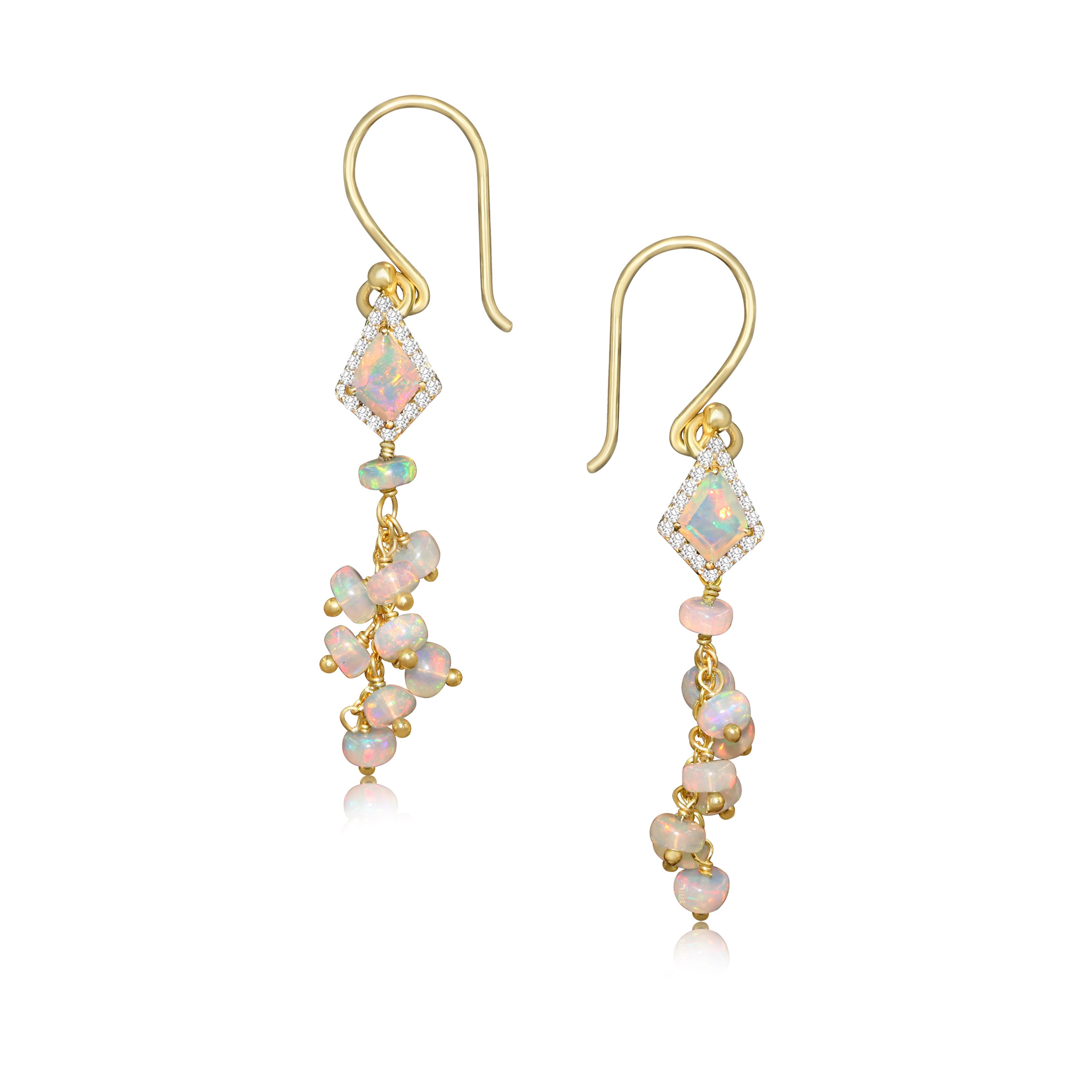 Opal earrings