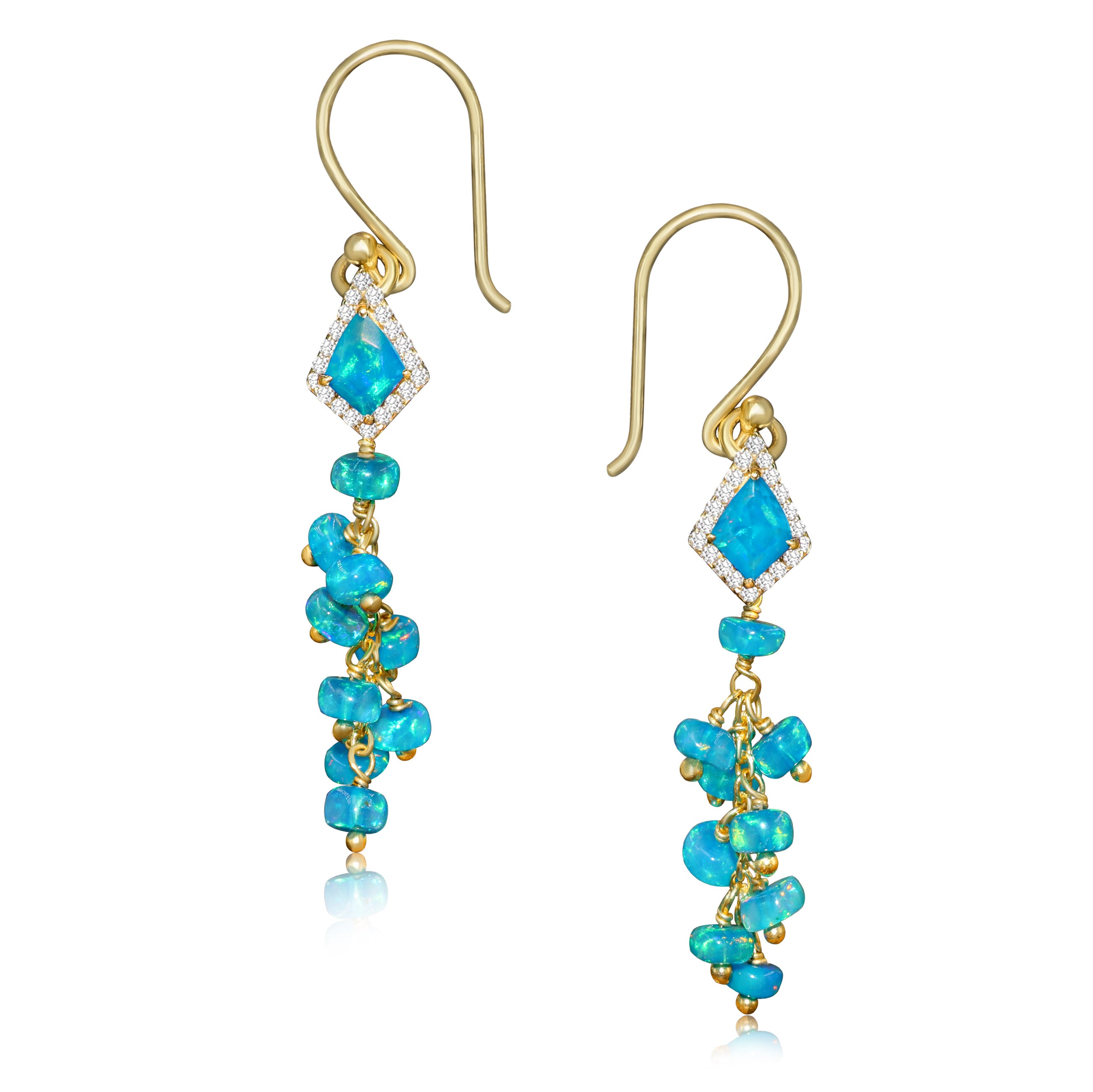 Paraiba opal earrings